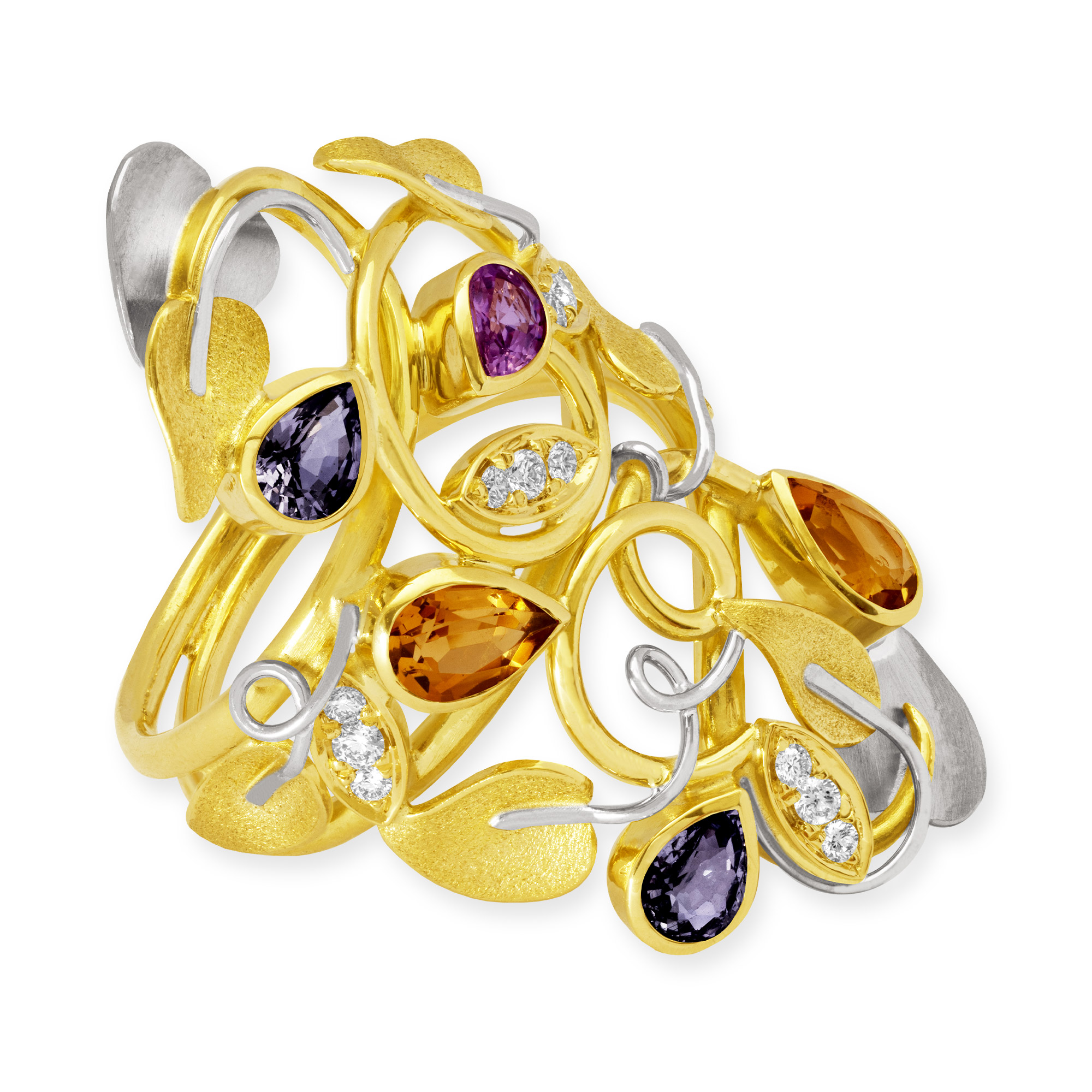 LESER Ring-Poesie-750Gelbgold-759Weissgold-Saphir-Citrin-122106 LESER Ring-Poesie-750Gelbgold-759Weissgold-Saphir-Citrin-122106