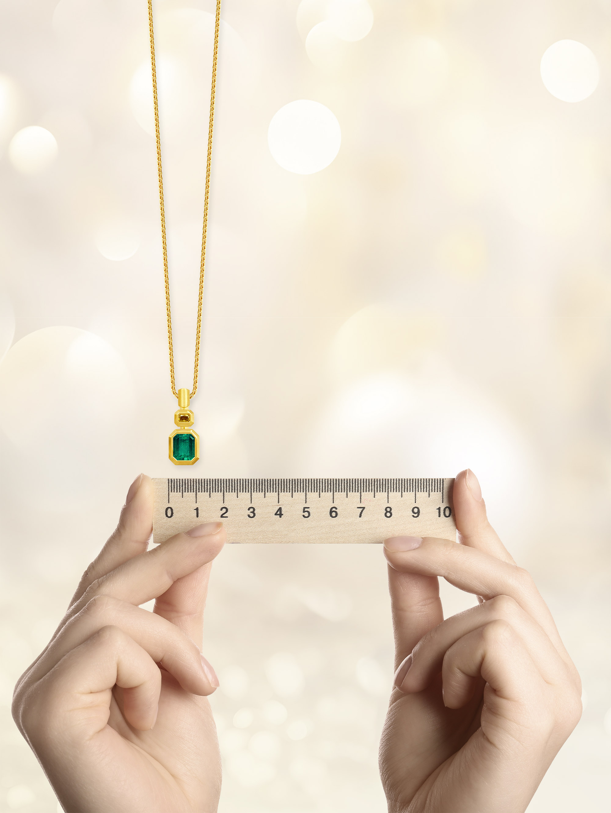 Schmuck mit Lineal -120816