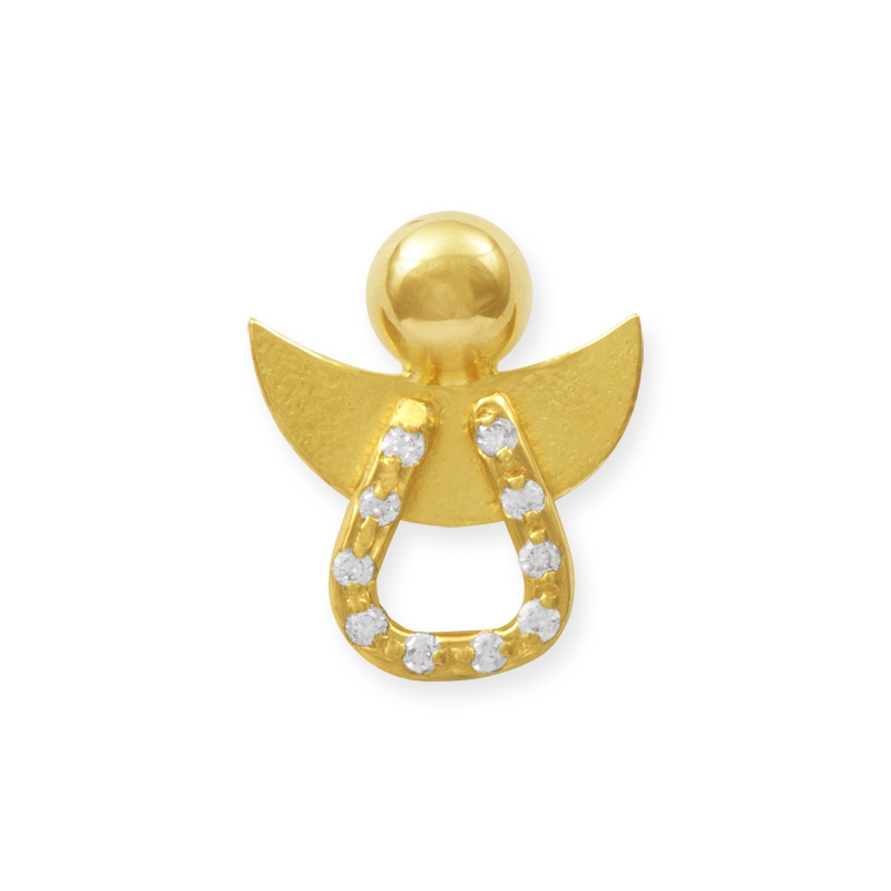 LESER Anhaenger-Engel 750 Gelbgold Brillanten LESER Anhaenger-Engel 750 Gelbgold Brillanten