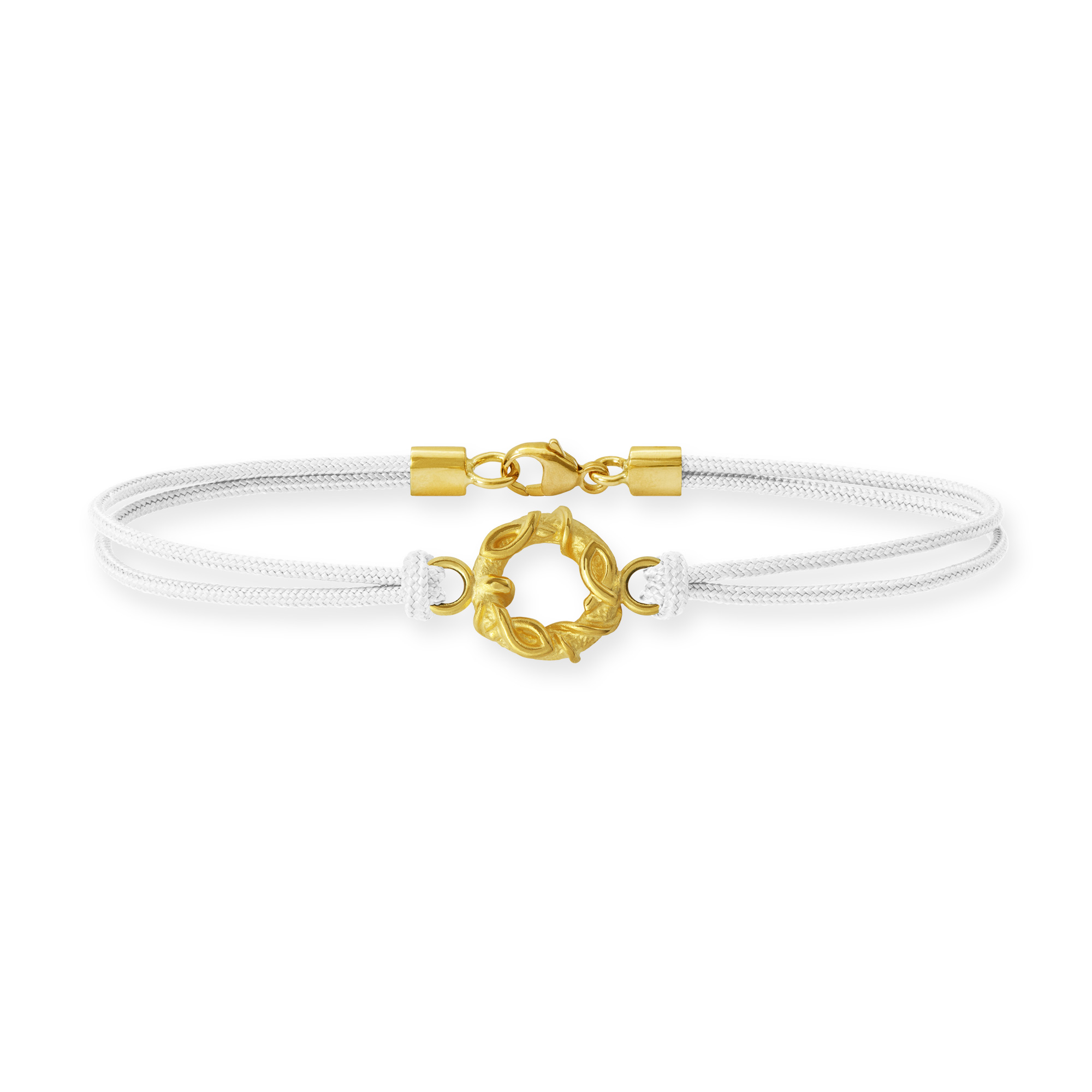 LESER Armband- Fische Seide 750 Gelbgold