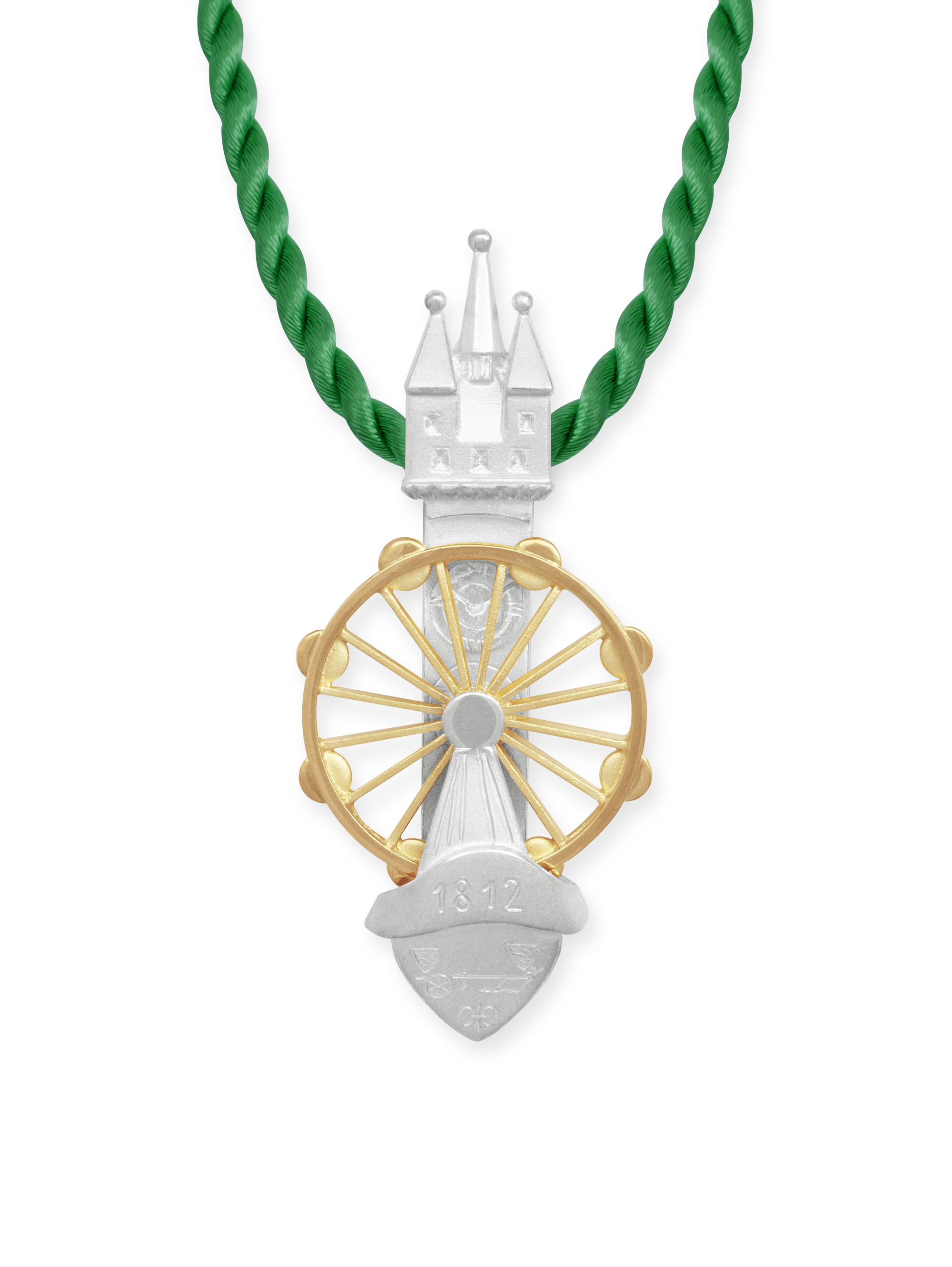 LESER Anhaenger- Stadtschmuck Riesenrad Straubing Rosegold Silber LESER Anhaenger- Stadtschmuck Riesenrad Straubing Rosegold Silber