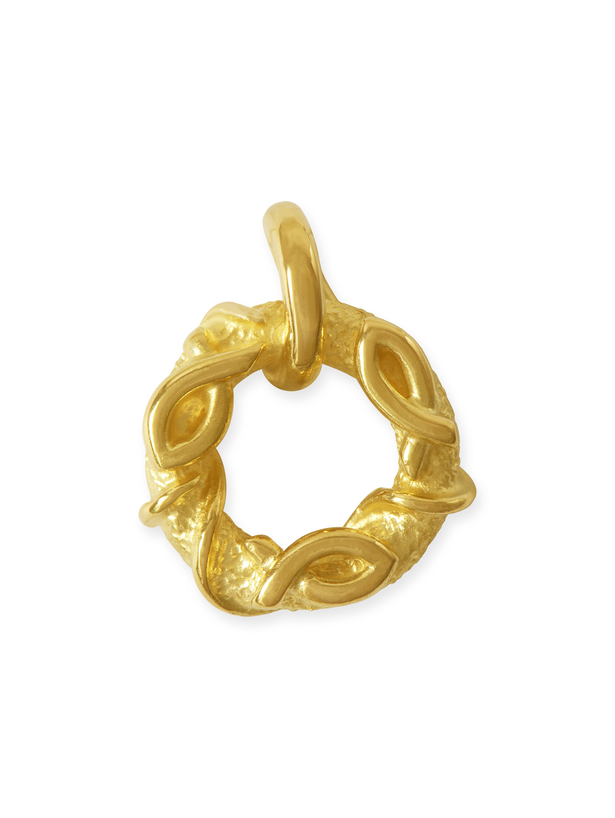 LESER Anhaenger- Taufring Fische 750 Gelbgold LESER Anhaenger- Taufring Fische 750 Gelbgold