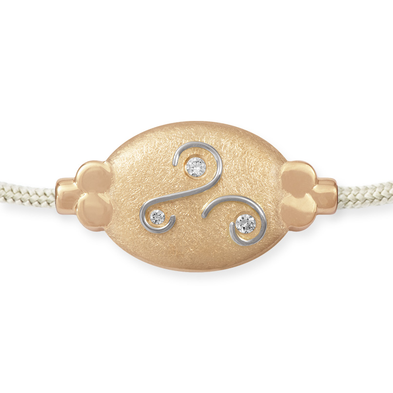 LESER Armband- 585 Rotgold 925 Silber