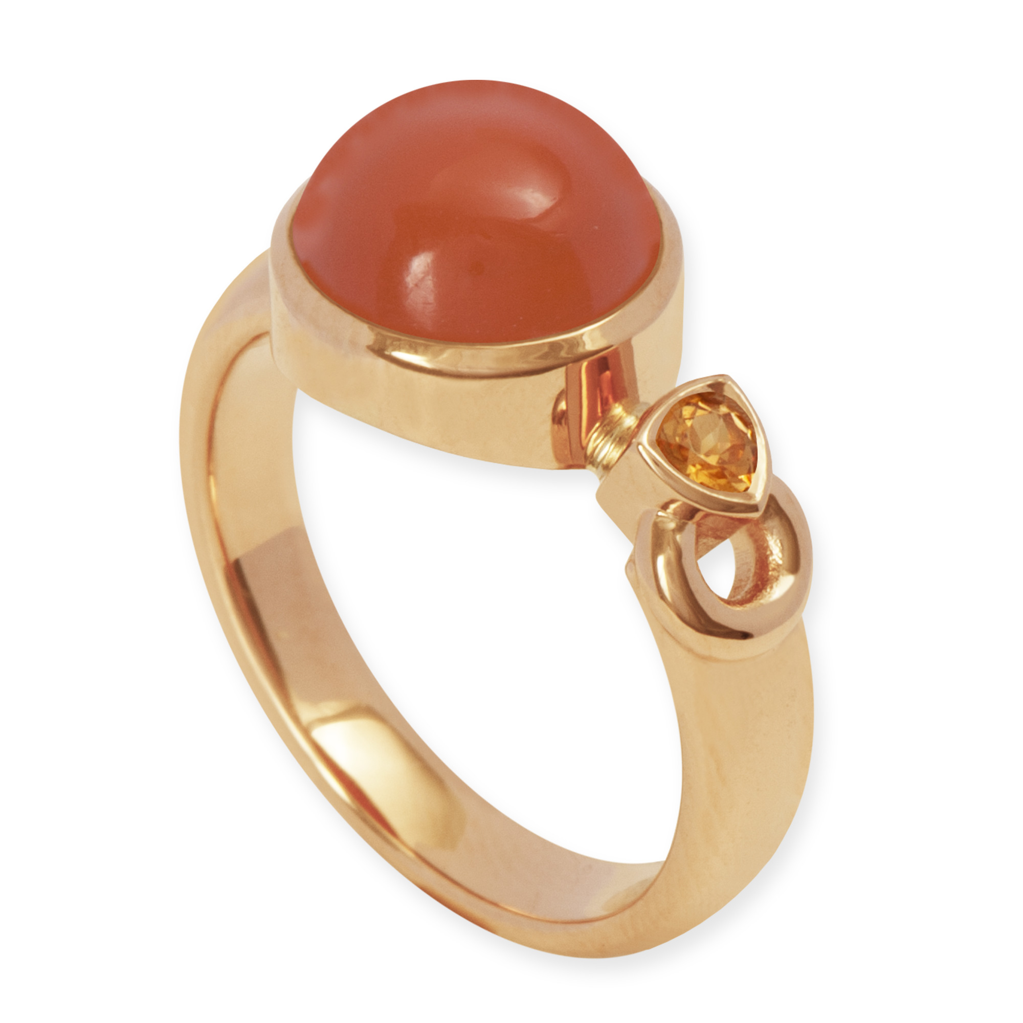 LESER Ring- Unikat Mondstein 750 Rotgold-117563 LESER Ring- Unikat Mondstein 750 Rotgold