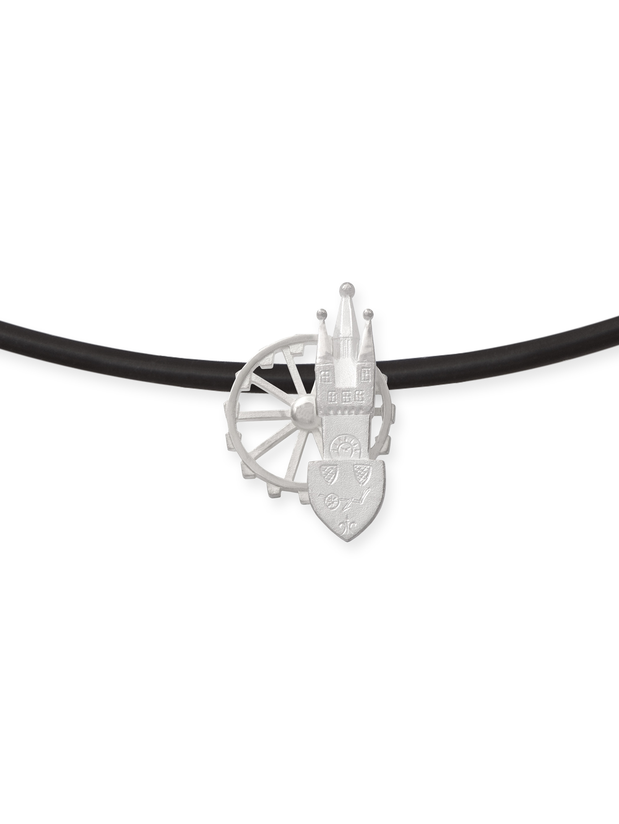 LESER Anhaenger- Stadtschmuck Riesenrad Straubing Silber