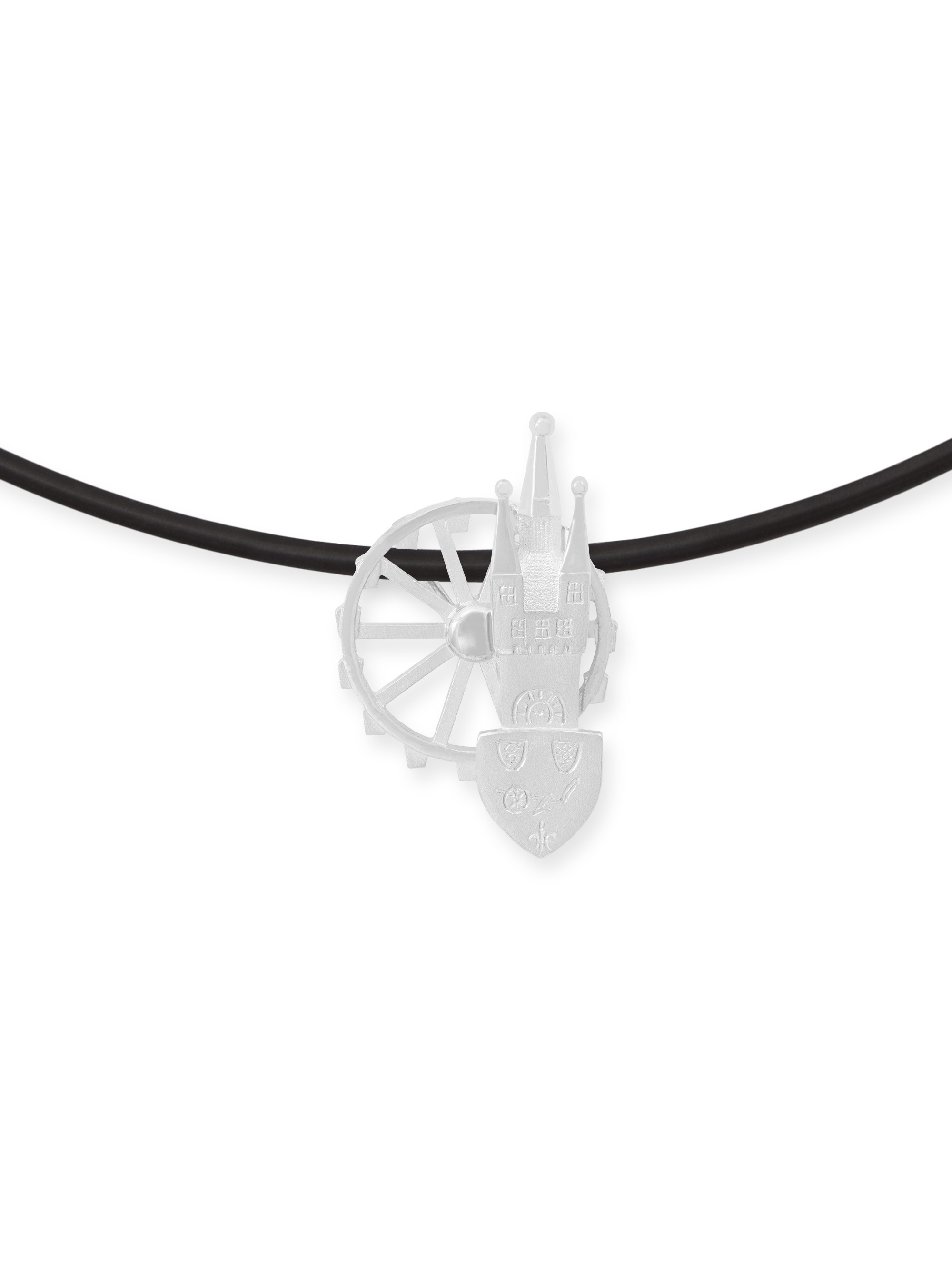 LESER Anhaenger- Stadtschmuck Riesenrad Straubing Silber