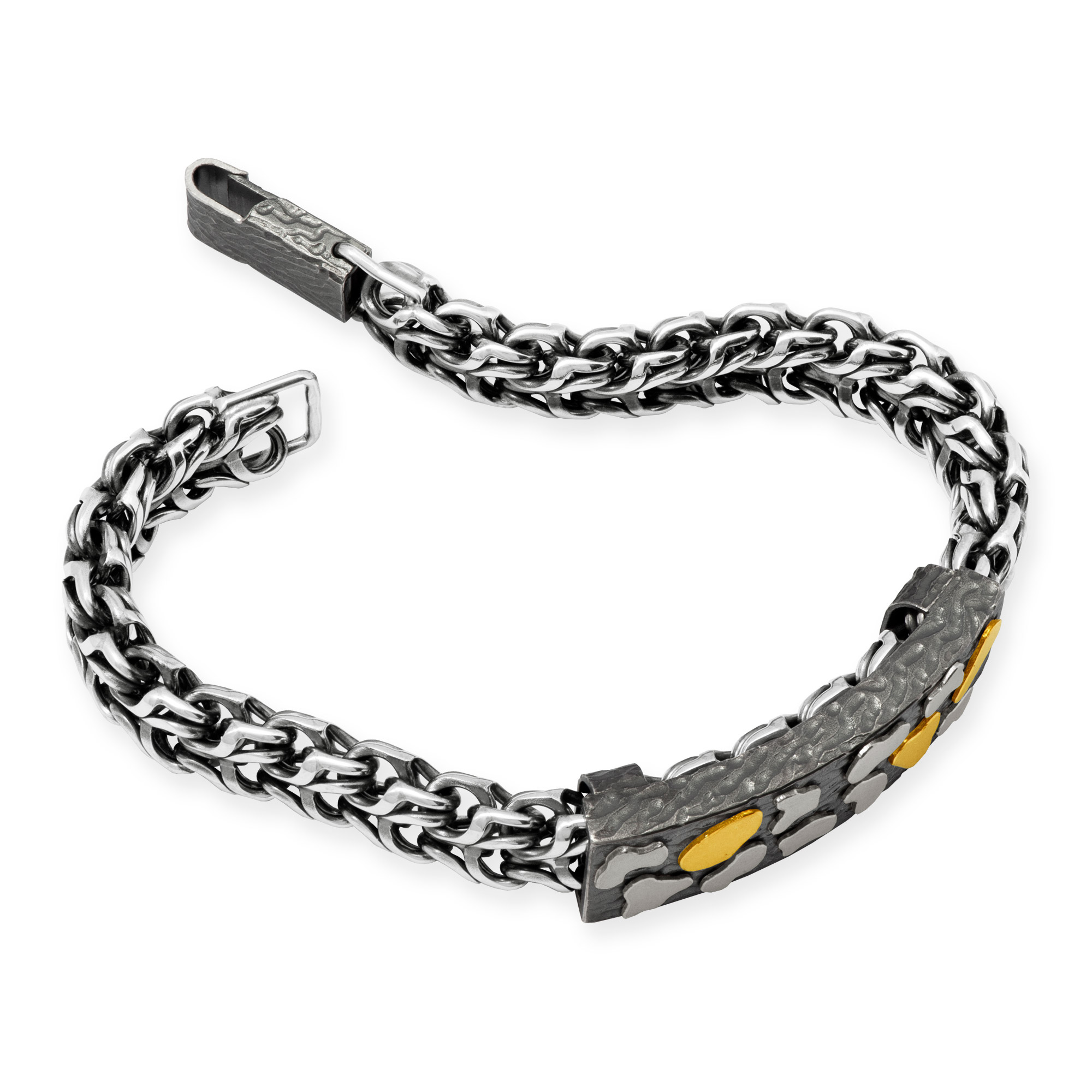 LESER-Armband-Maennerschmuck-Charakterstark-925Silber-750WG-900GG LESER-Armband-Maennerschmuck-Charakterstark-925Silber-750WG-900GG