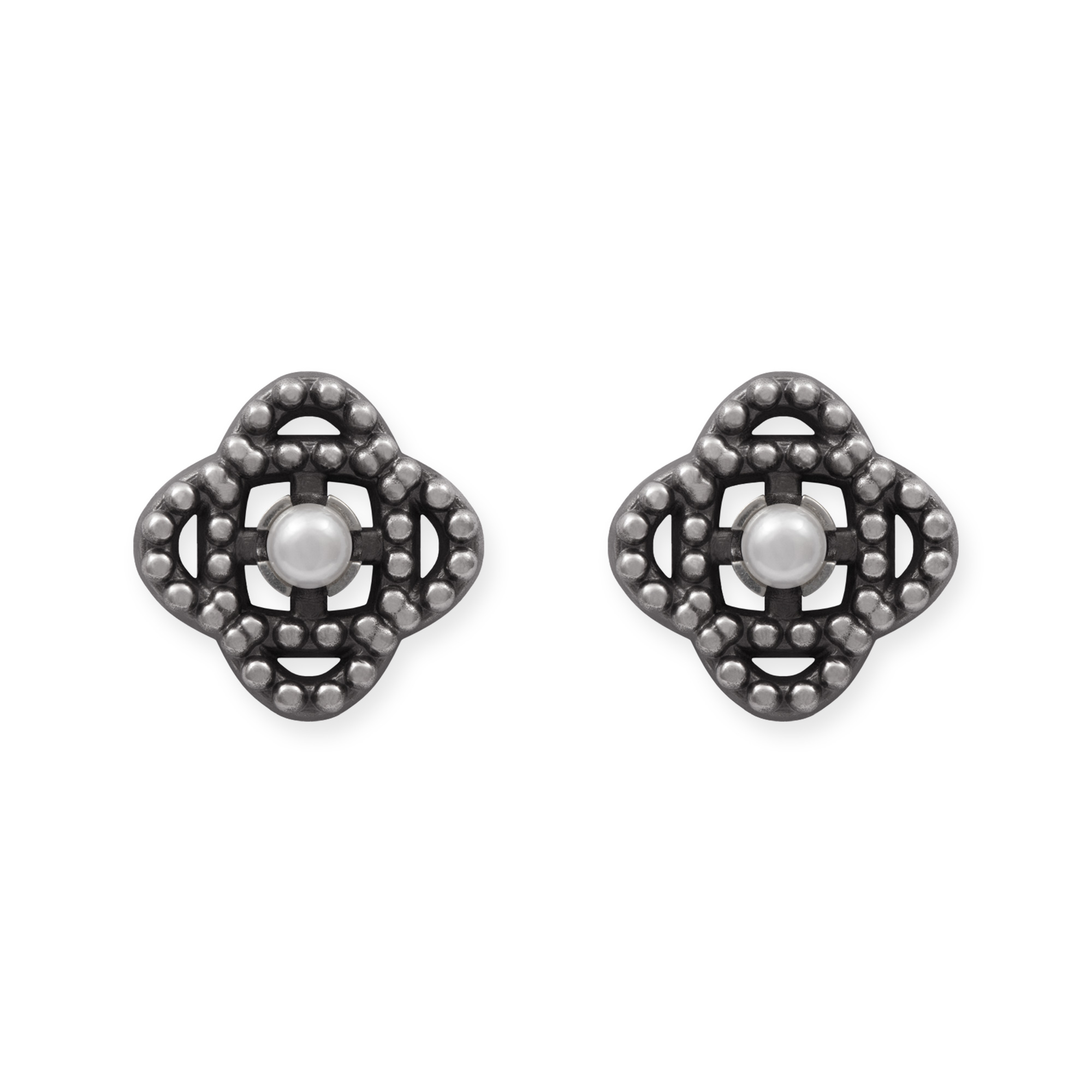LESER Dirndlschmuck-Ohrstecker-925Silberoxy-Perle LESER Dirndlschmuck-Ohrstecker-925Silberoxy-Perle