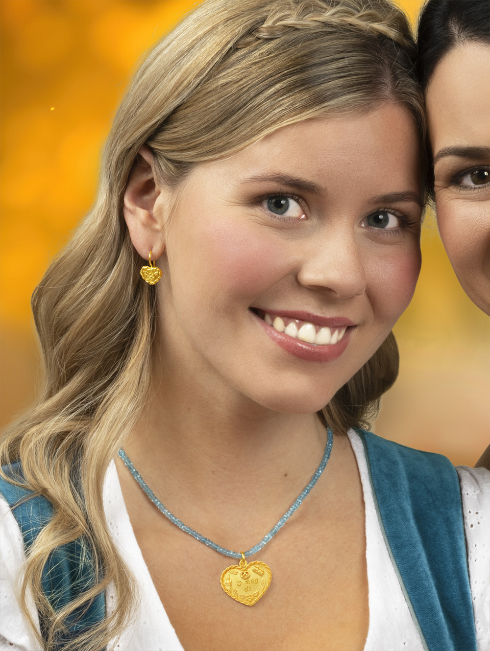 LESER Modelbild- Volksfestherz Anhänger aus Gelbgold LESER Modelbild- Volksfestherz Anhänger aus Gelbgold