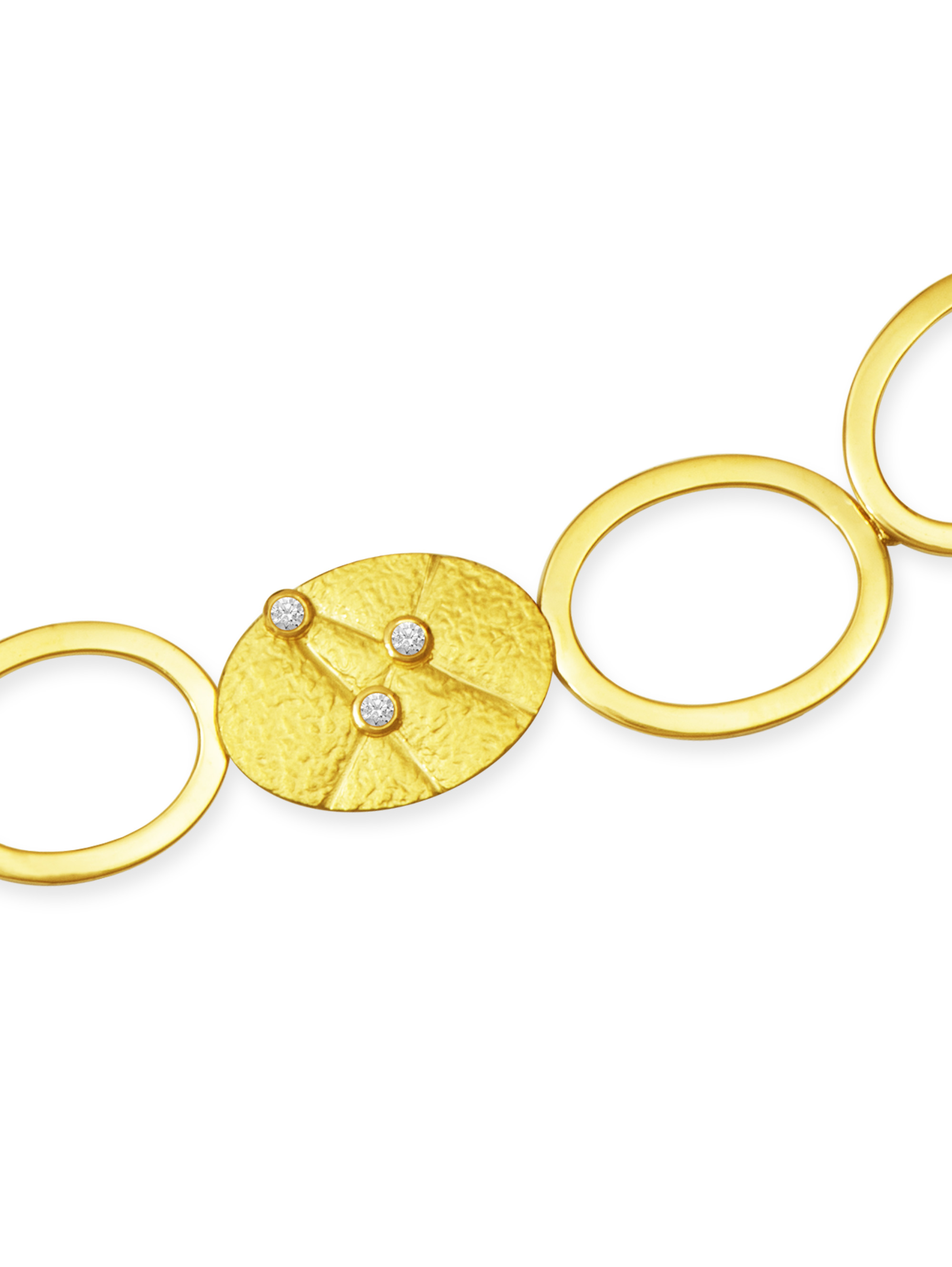 LESER Collier- Unikat Kieselsteine 750 Gelbgold LESER Collier- Unikat Kieselsteine 750 Gelbgold