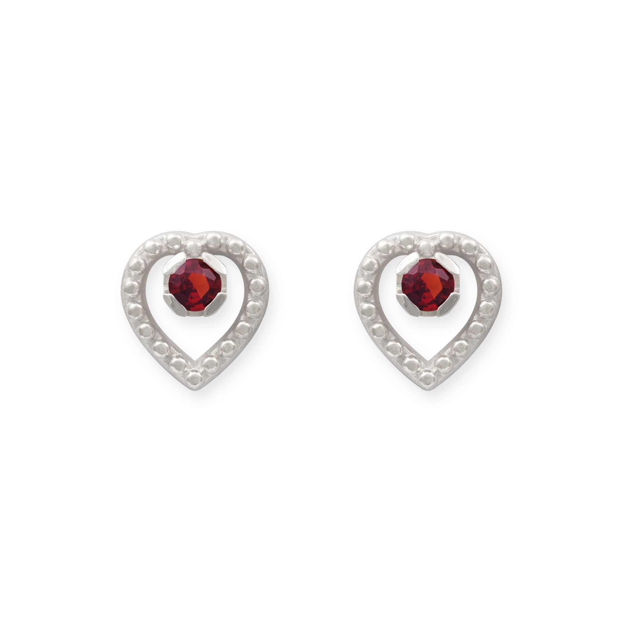 LESER Dirndlschmuck-Ohrstecker-925Silber-Granat LESER Dirndlschmuck-Ohrstecker-925Silber-Granat