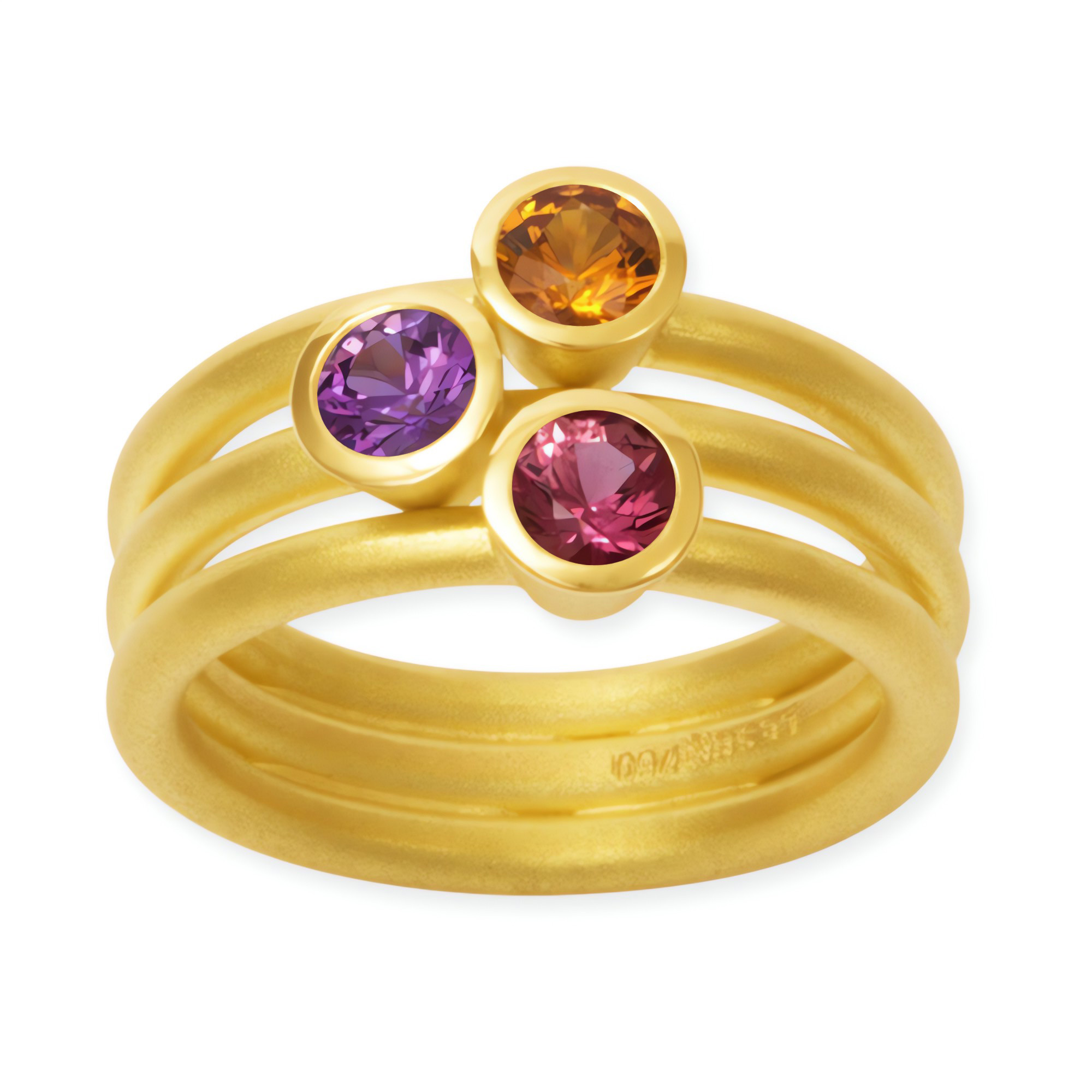 LESER Ring-Saphir 750 Gelbgold