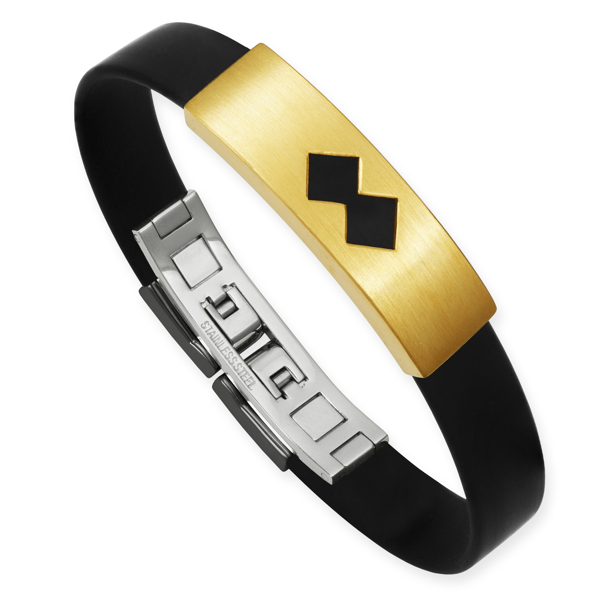 LESER Armband-Carbon Raute Mannerschmuck 750 Gelbgold-750GG-115992 LESER Armband-Carbon Raute Mannerschmuck 750 Gelbgold