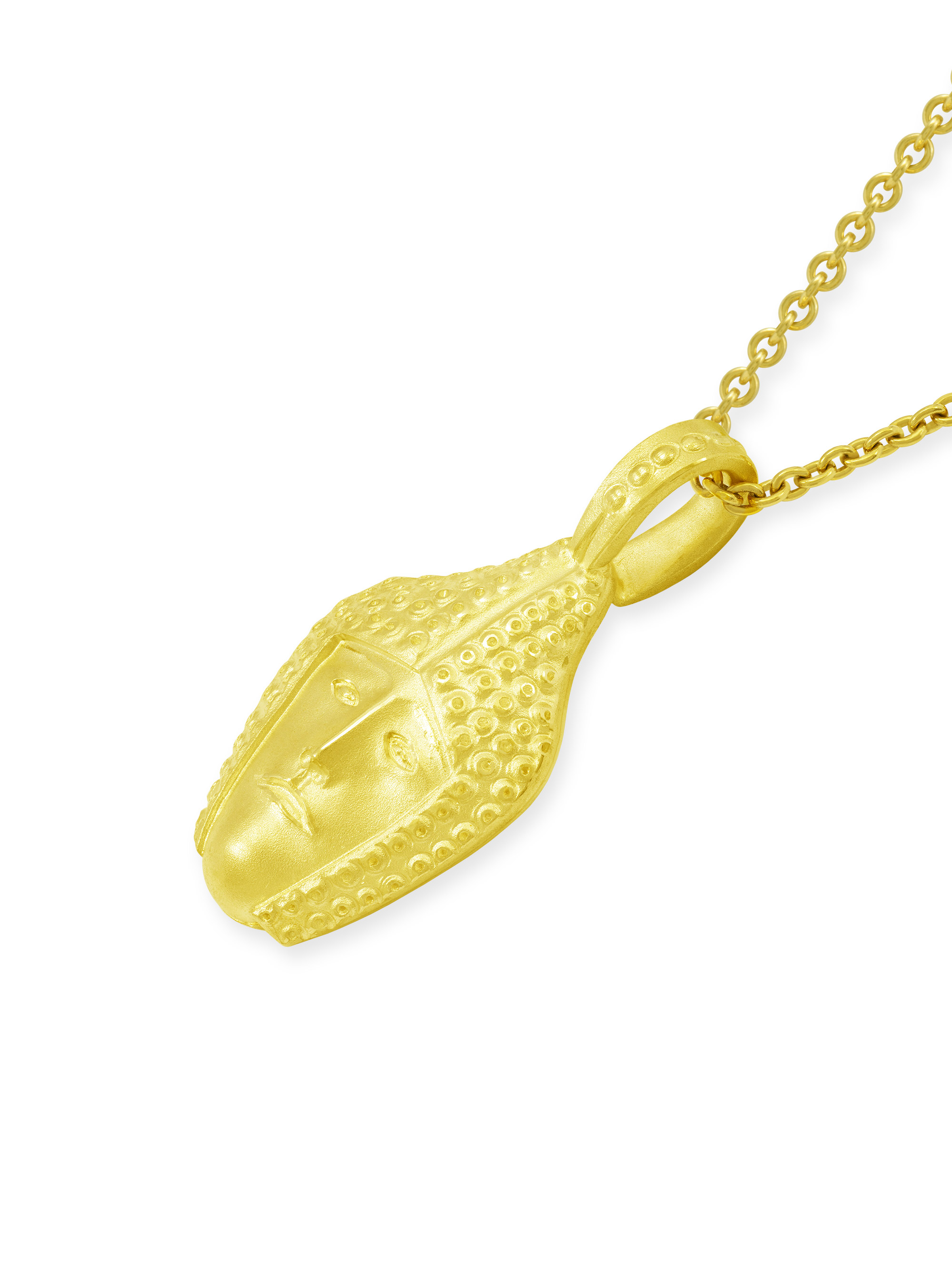LESER Anhaenger- Stadtschmuck Roemermaske Straubing Gelbgold