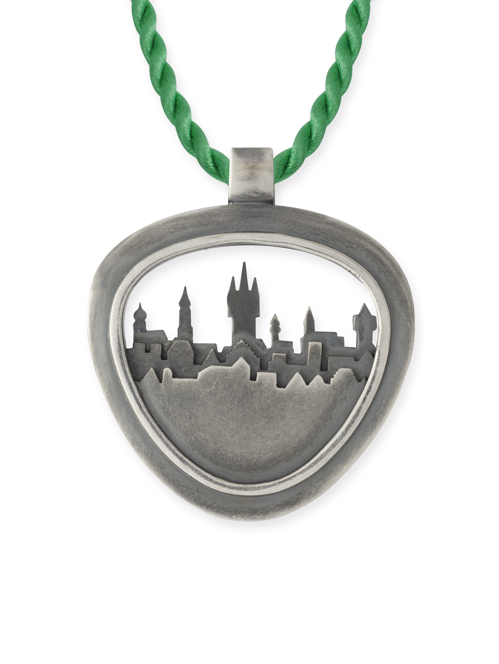 LESER Anhaenger- Stadtsilhouette SIlber