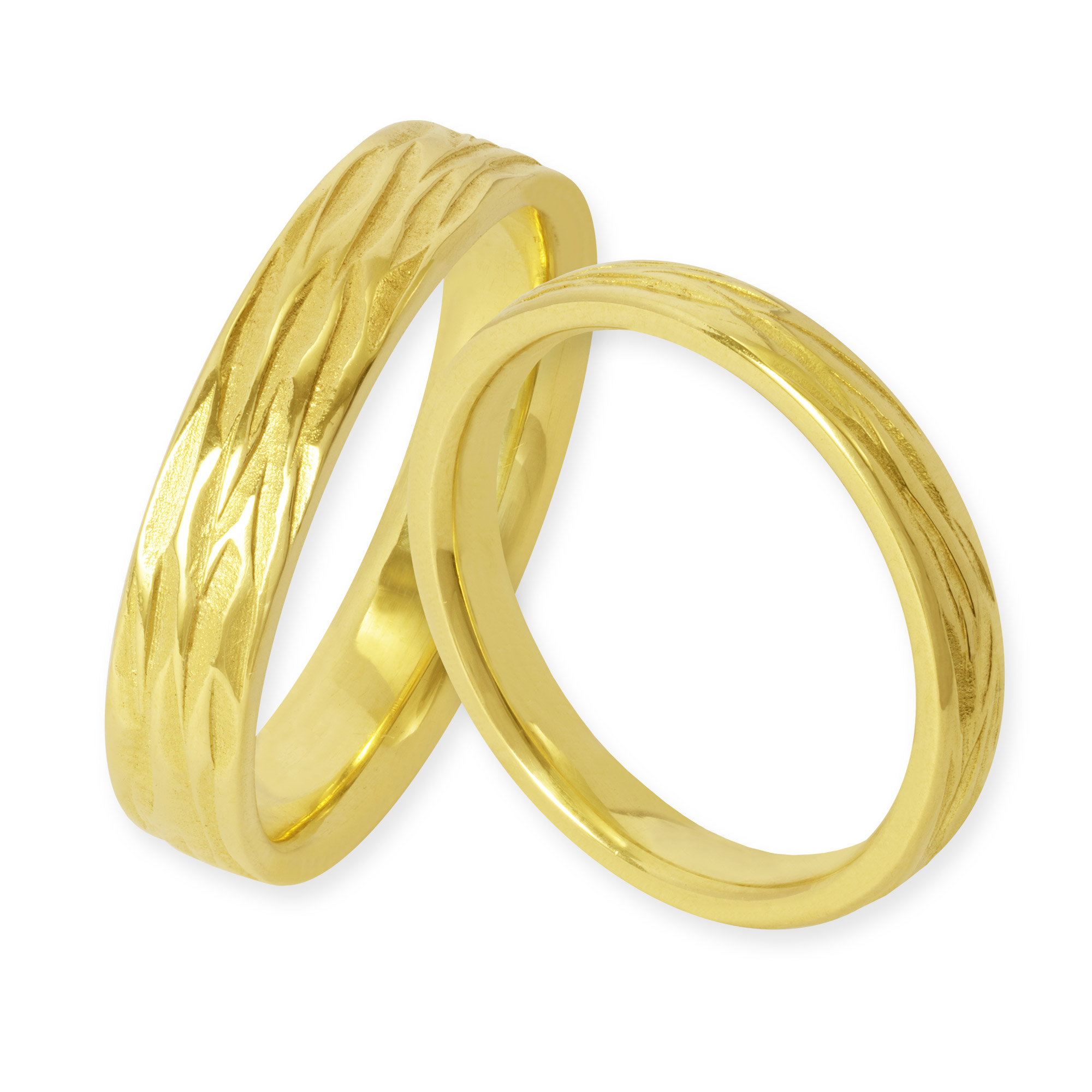 Trauringe von Goldschmiede LESER aus Gelbgold 122869-122870