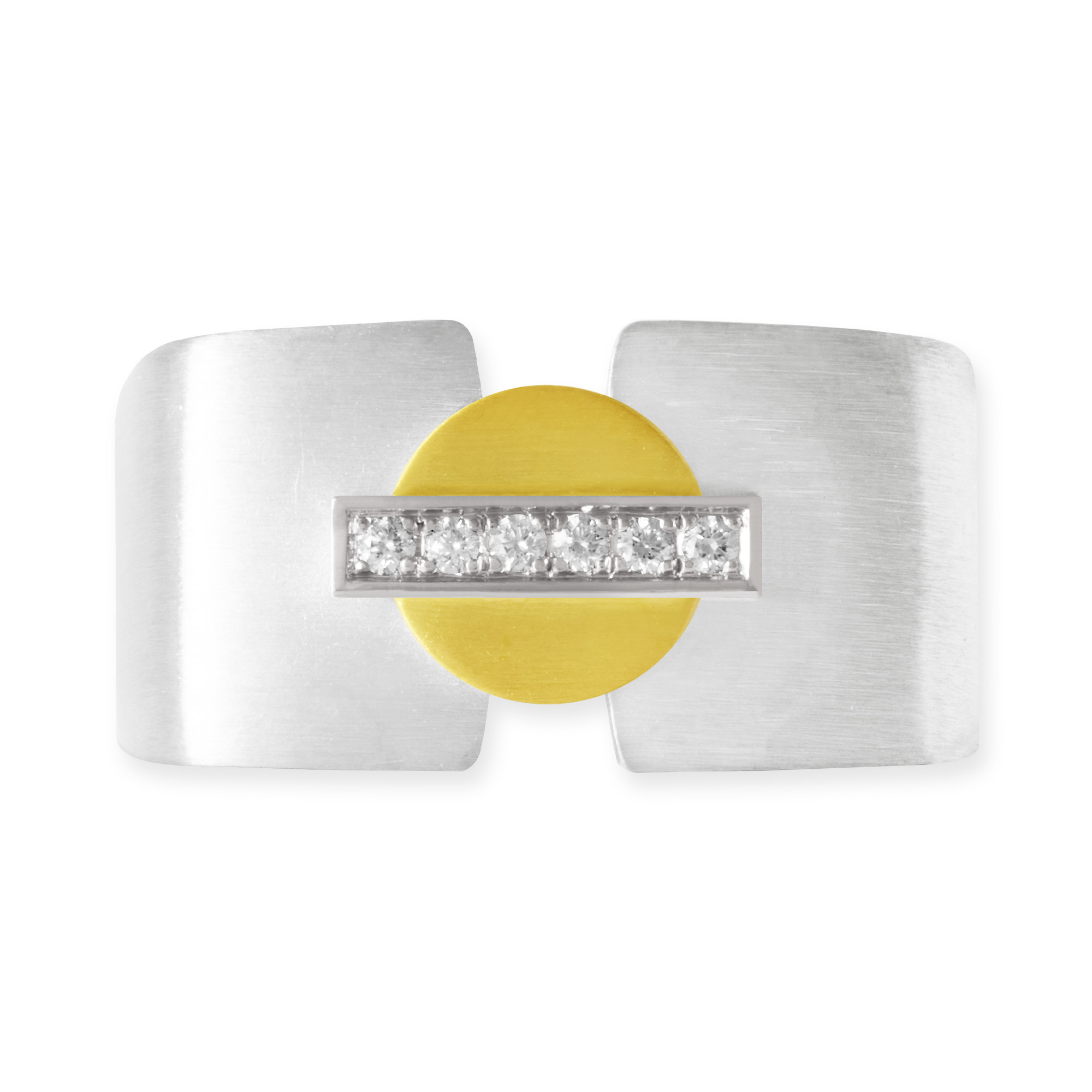 LESER Ring- Silber -Gelbgold-Weißgold-Brillanten-122919