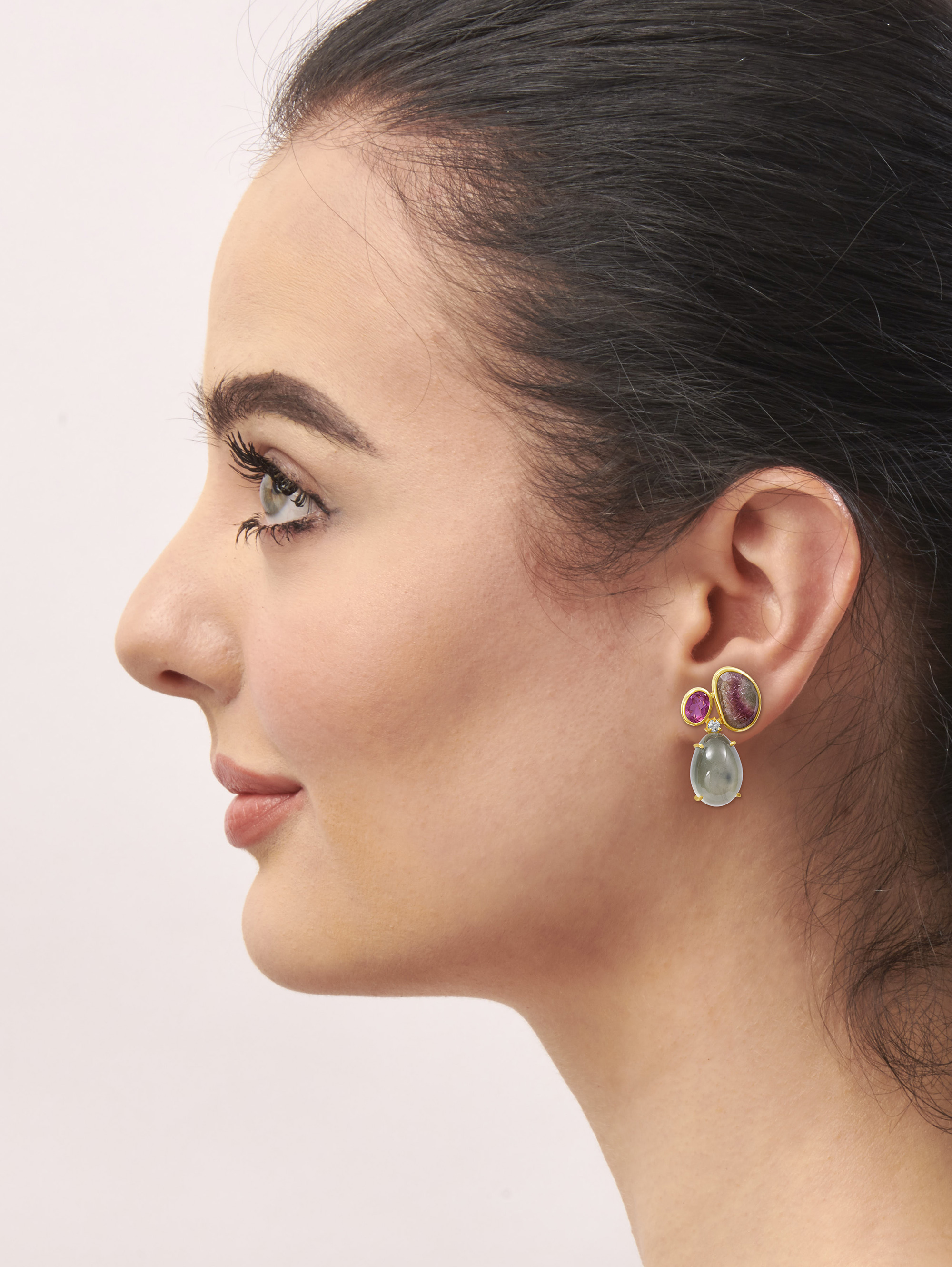 LESER Modelbilder-Ohr-Gelbgold-Brillanten-115963