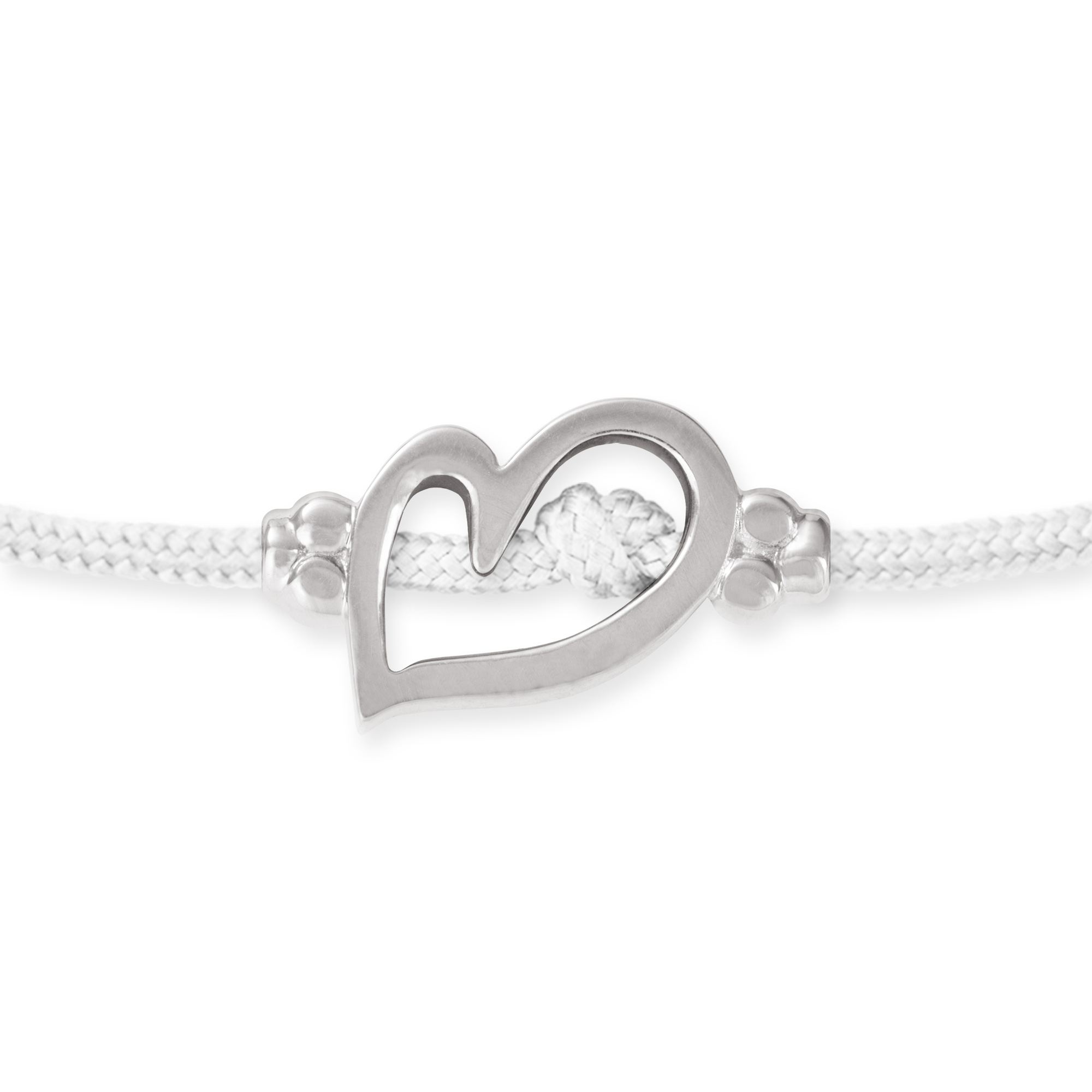 LESER Armband- Herz 750 Weissgold