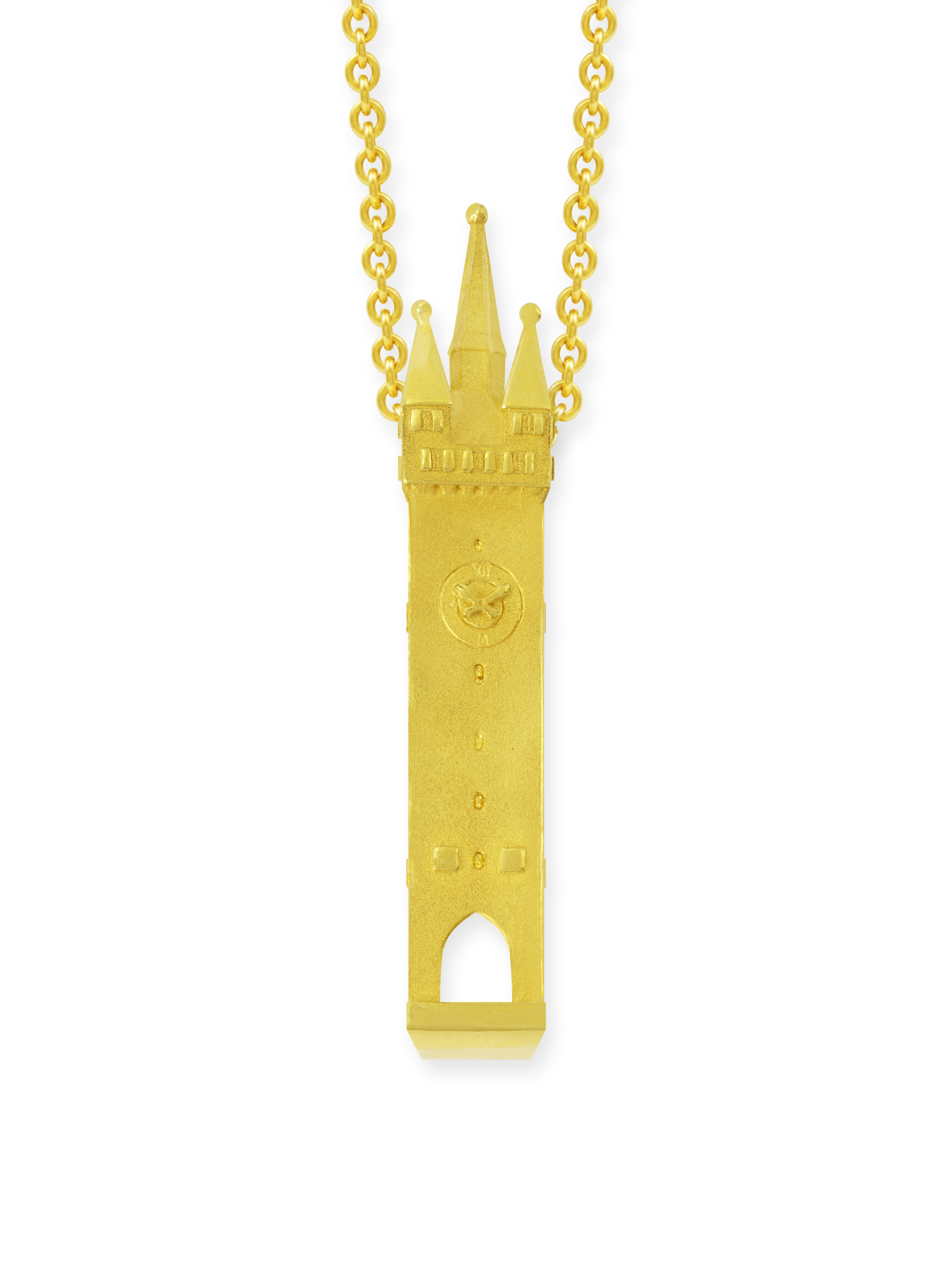LESER Anhaenger- Stadtturm Gelbgold
