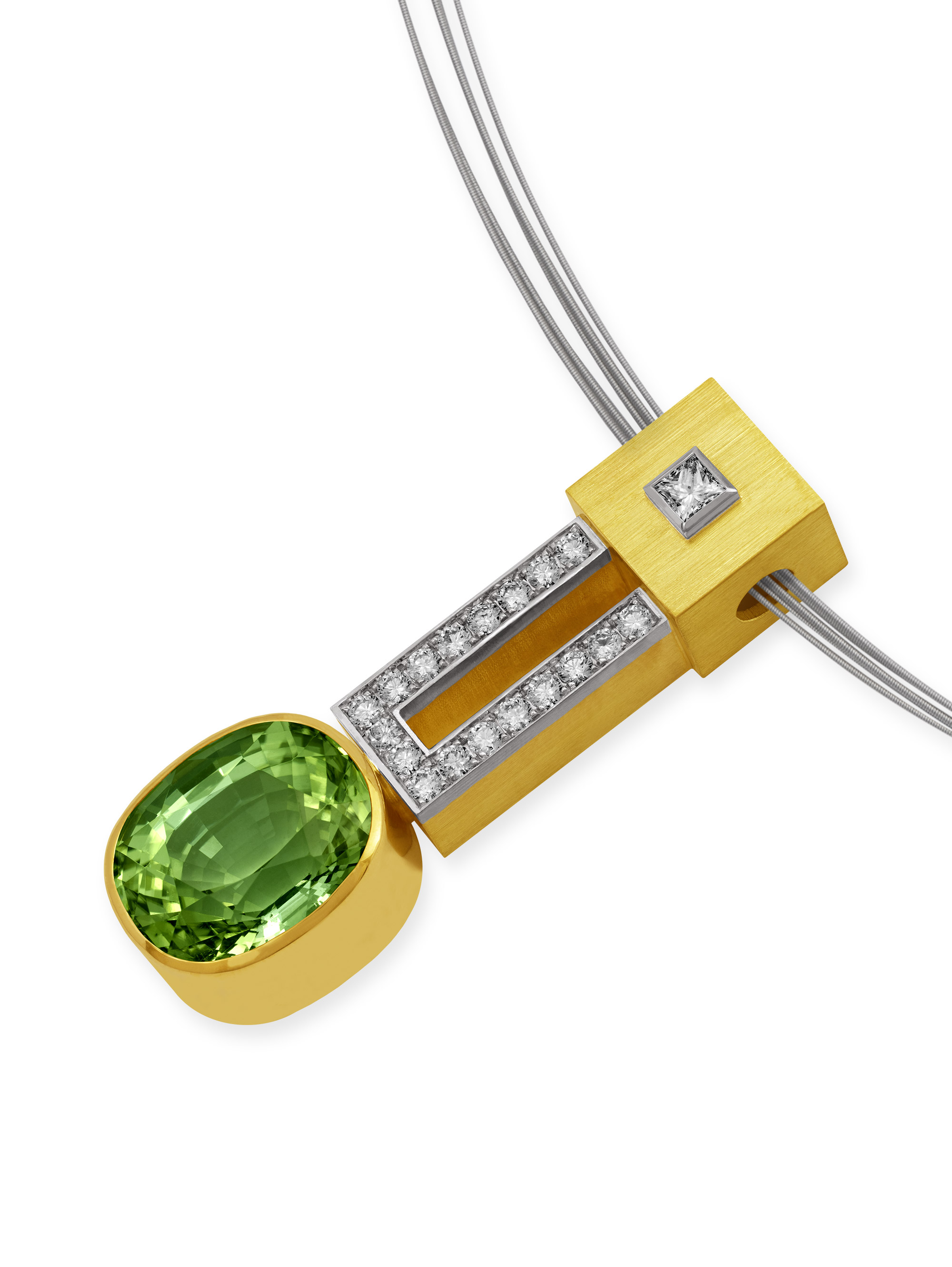 Anhänger-Gelbgold-Weißgold-Brillanten-Turmalin-121791 Anhänger-Gelbgold-Weißgold-Brillanten-Turmalin-121791
