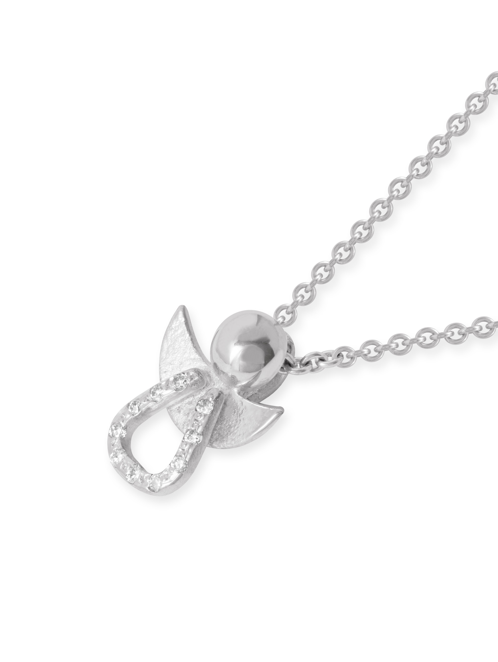 LESER Anhaenger-Engel 750 Weissgold Brillanten