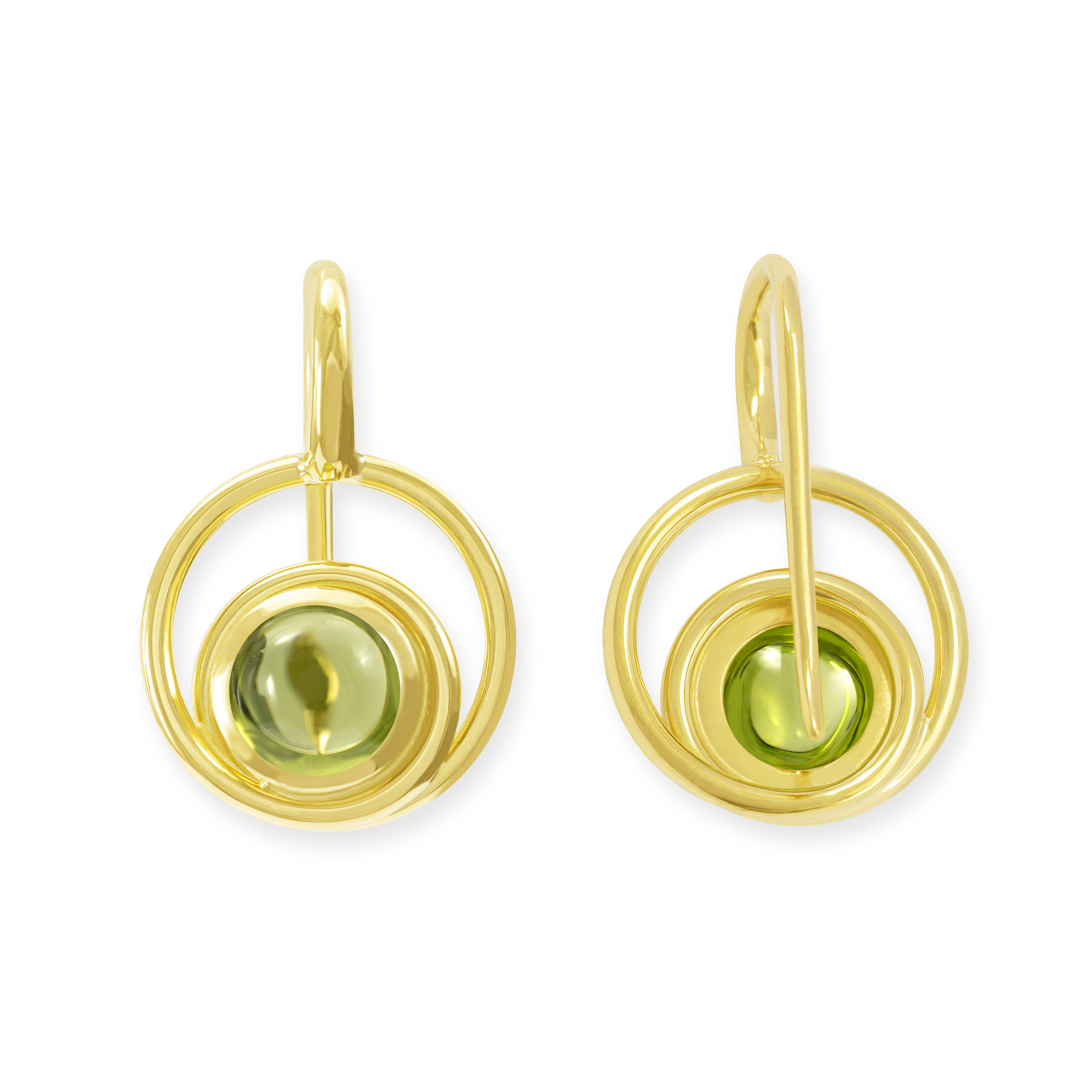 LESER Ohrbügel-Gelbgold- Peridot - 124065