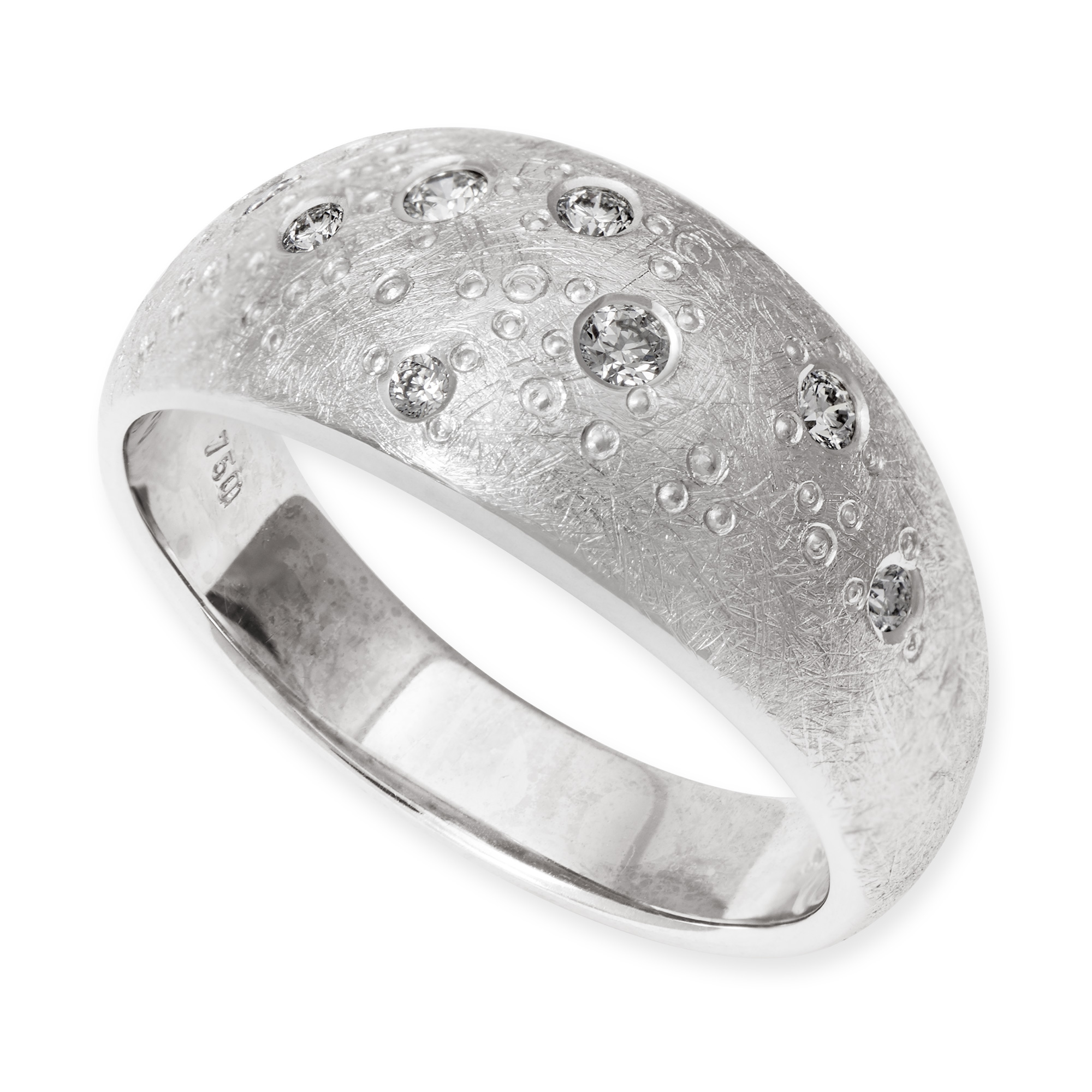 LESER Ring- Champagnerblaeschen 750 Weissgold-102730 LESER Ring- Champagnerblaeschen 750 Weissgold