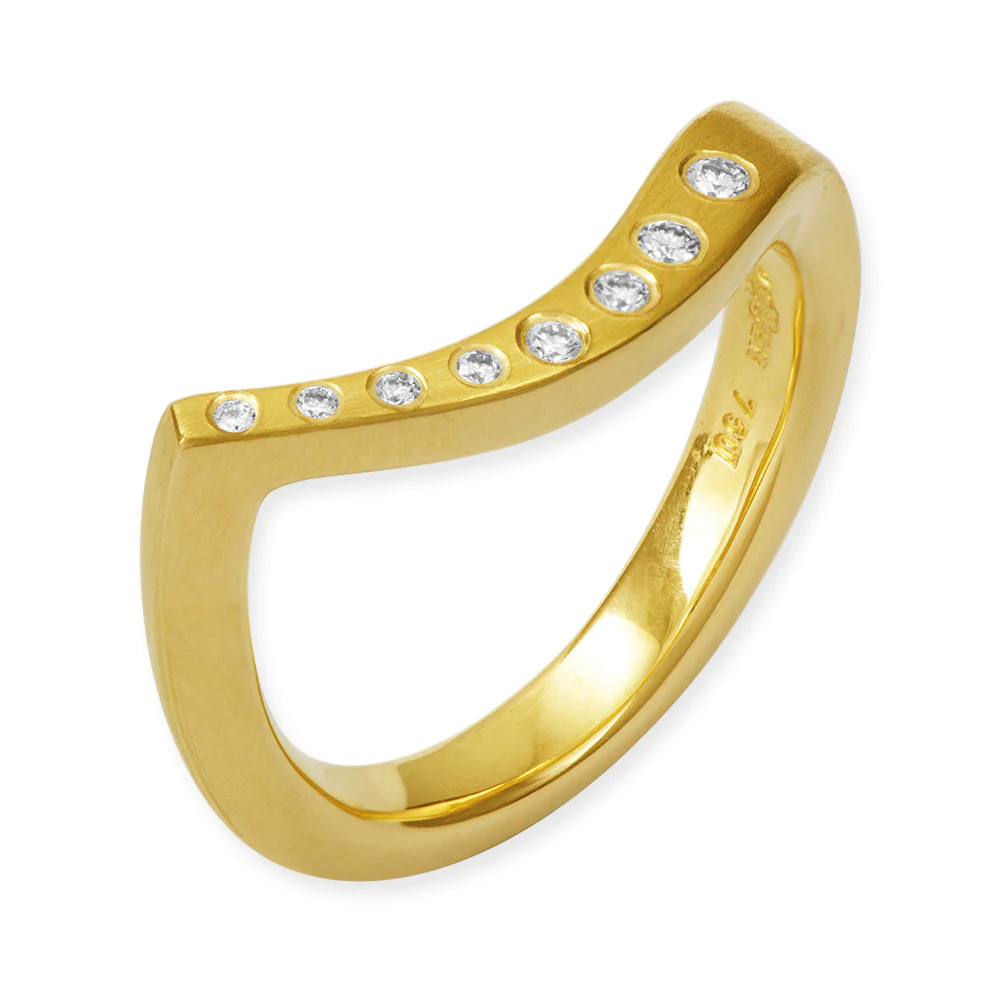 LESER Ring-Brillanten 750 Gelbgold