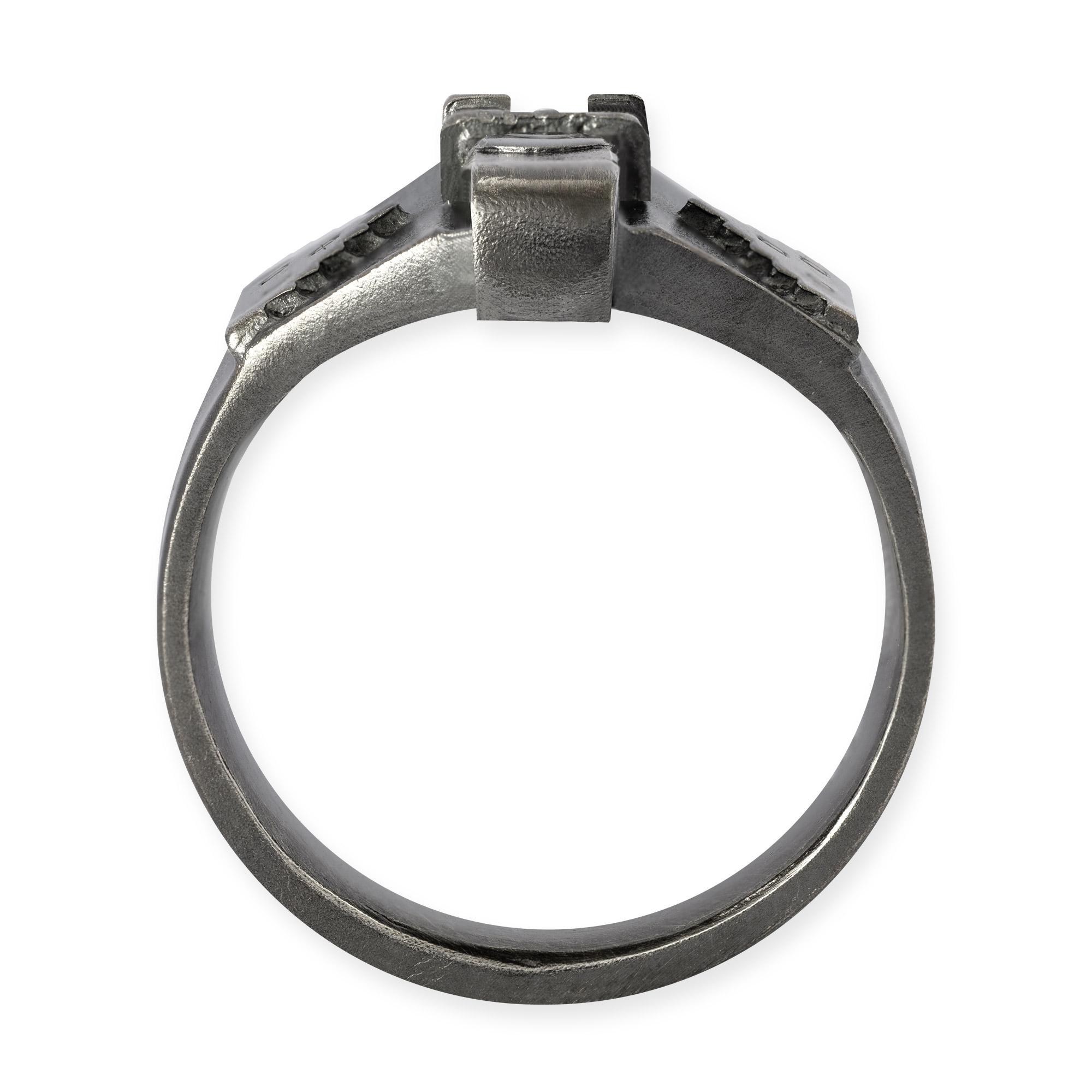 LESER Ring- Stadtturm Silber
