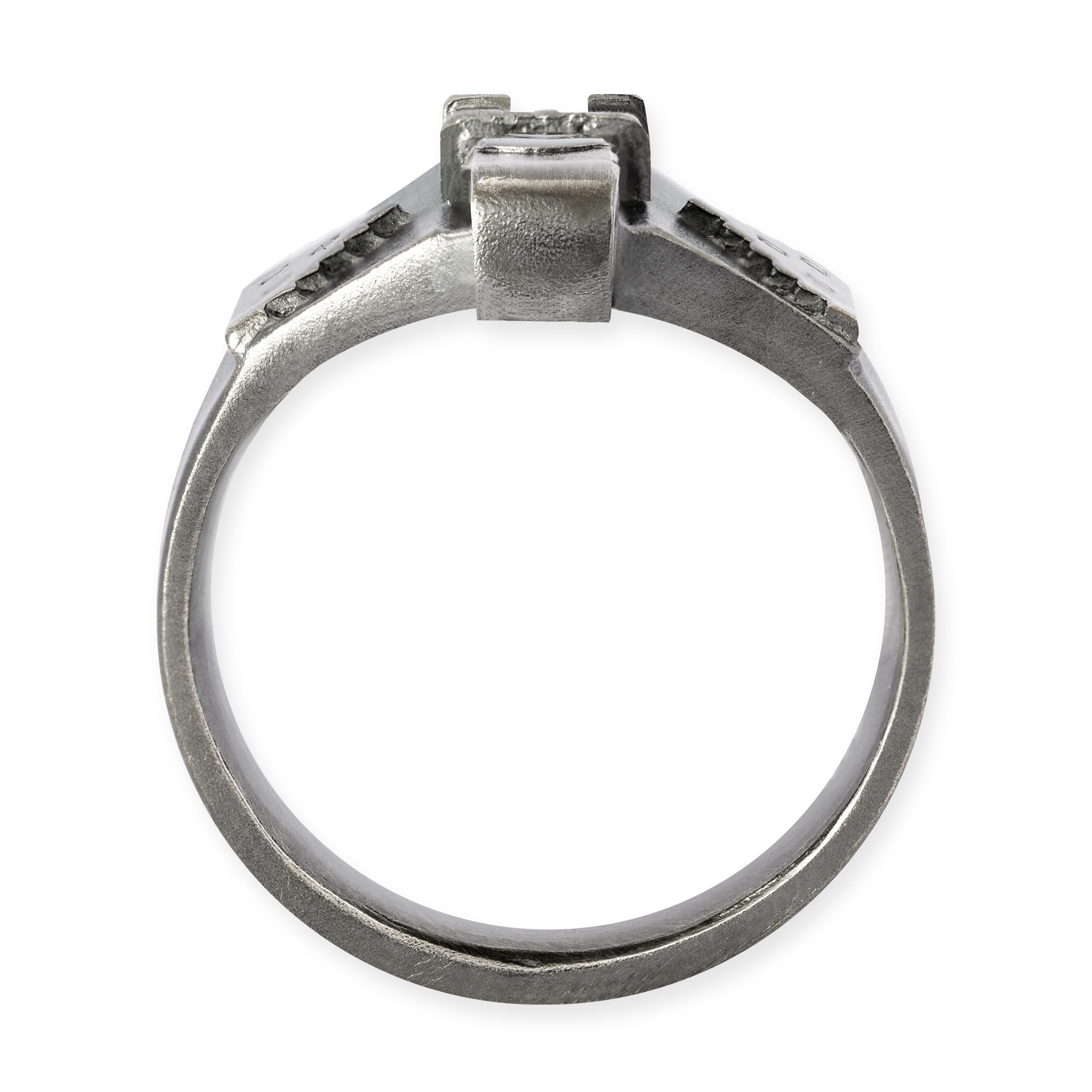 LESER Ring- Stadtturm Silber