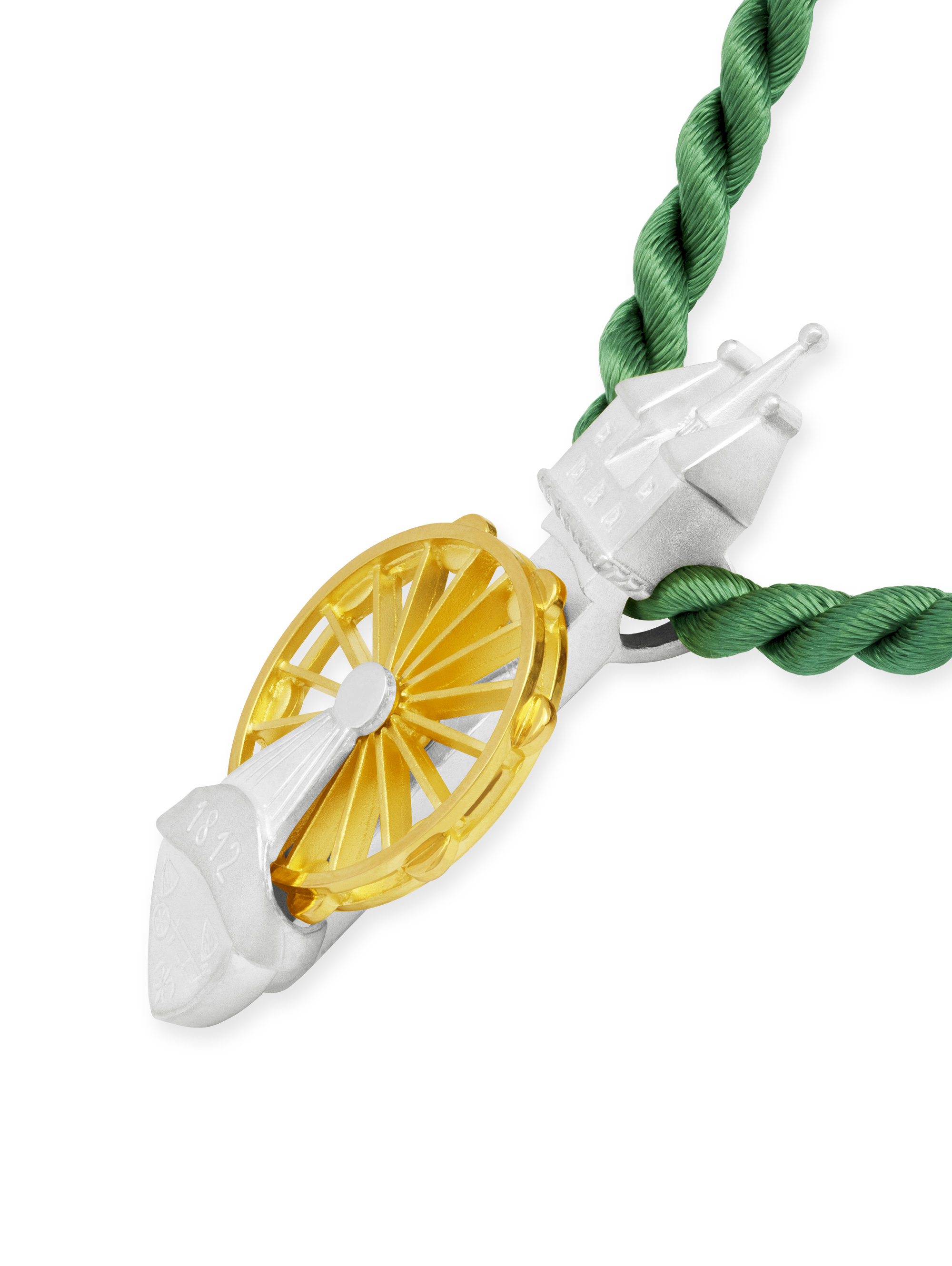 LESER Anhaenger- Stadtschmuck Riesenrad Straubing Gelbgold Silber LESER Anhaenger- Stadtschmuck Riesenrad Straubing Gelbgold Silber
