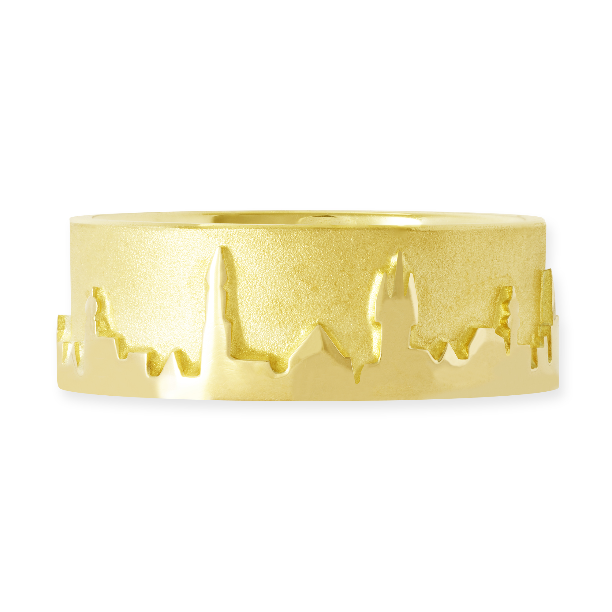 LESER Ring- Stadtsilhouette Gelbgold