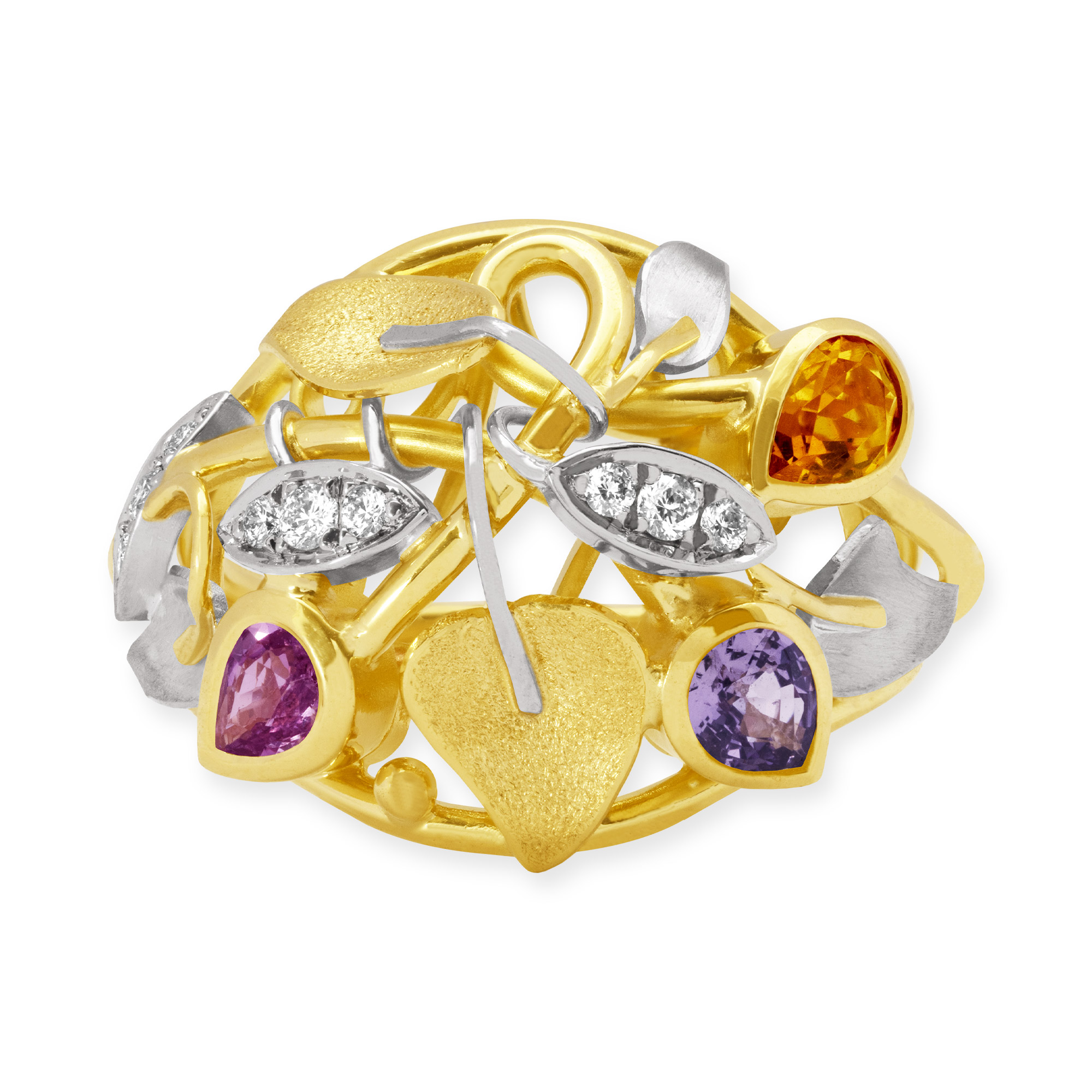 LESER Ring-Poesie-750Gelbgold-759Weissgold-Saphir-Citrin-122149 LESER Ring-Poesie-750Gelbgold-759Weissgold-Saphir-Citrin-122149