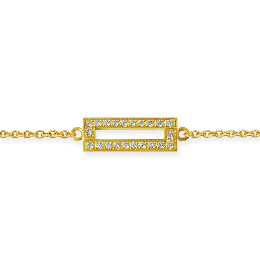 LESER Armband- Basic Design 750 Gelbgold