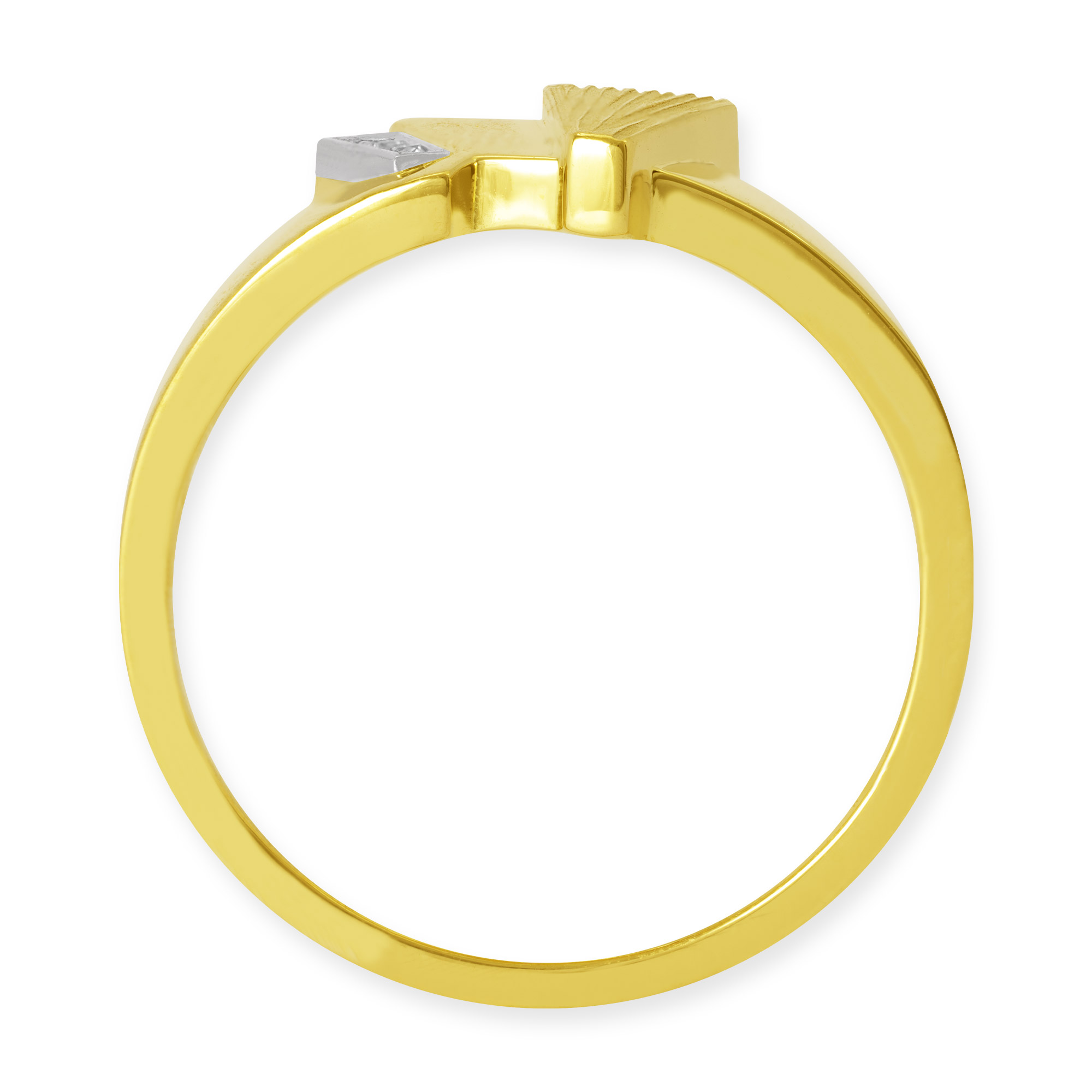 LESER Ring-Zackzack-Gelbgold-Weissgold-Brillanten-122783 LESER Ring-Zackzack-Gelbgold-Weissgold-Brillanten-122783