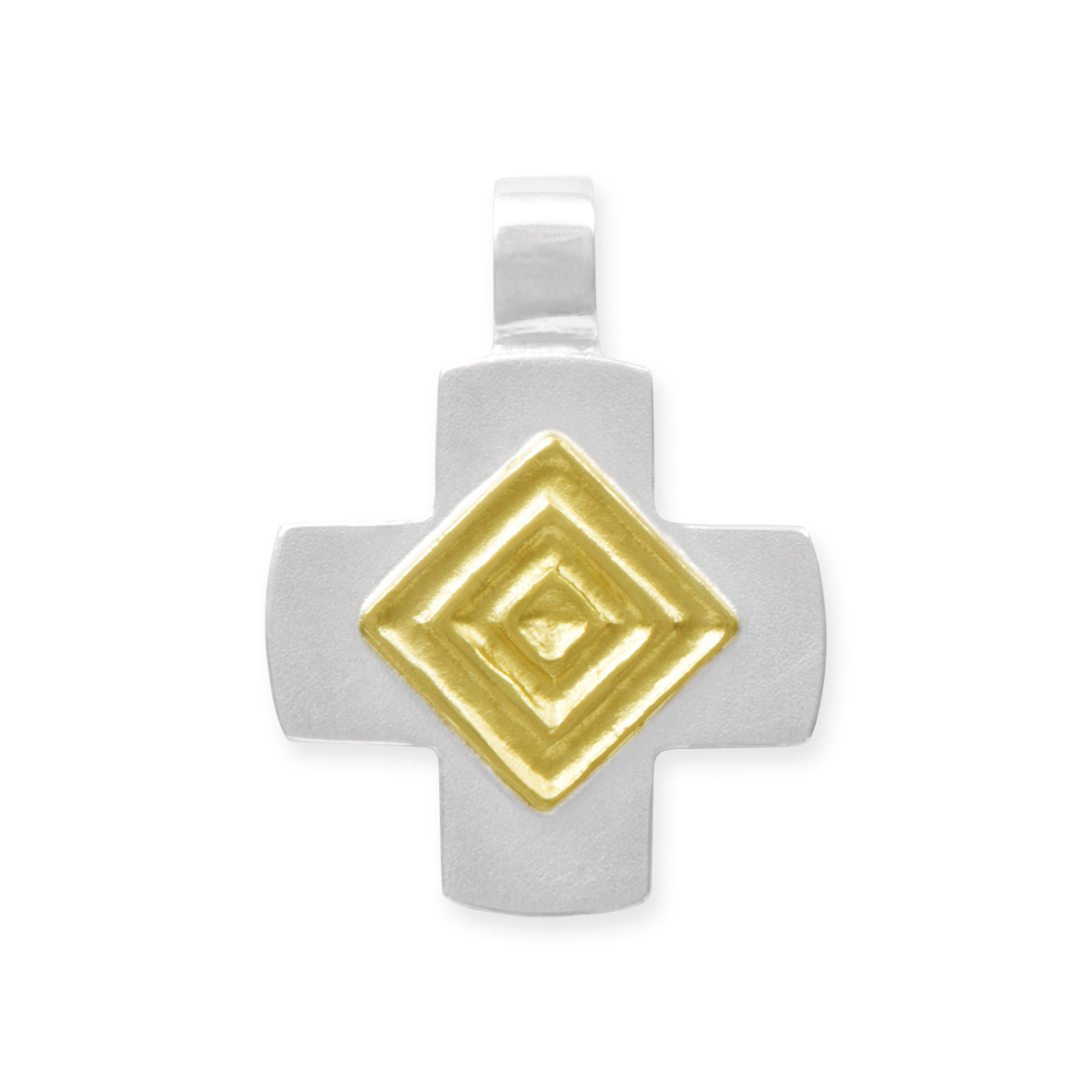 LESER Anhaenger- Kreuze  750 Gelbgold 925 Silber LESER Anhaenger- Kreuze  750 Gelbgold 925 Silber