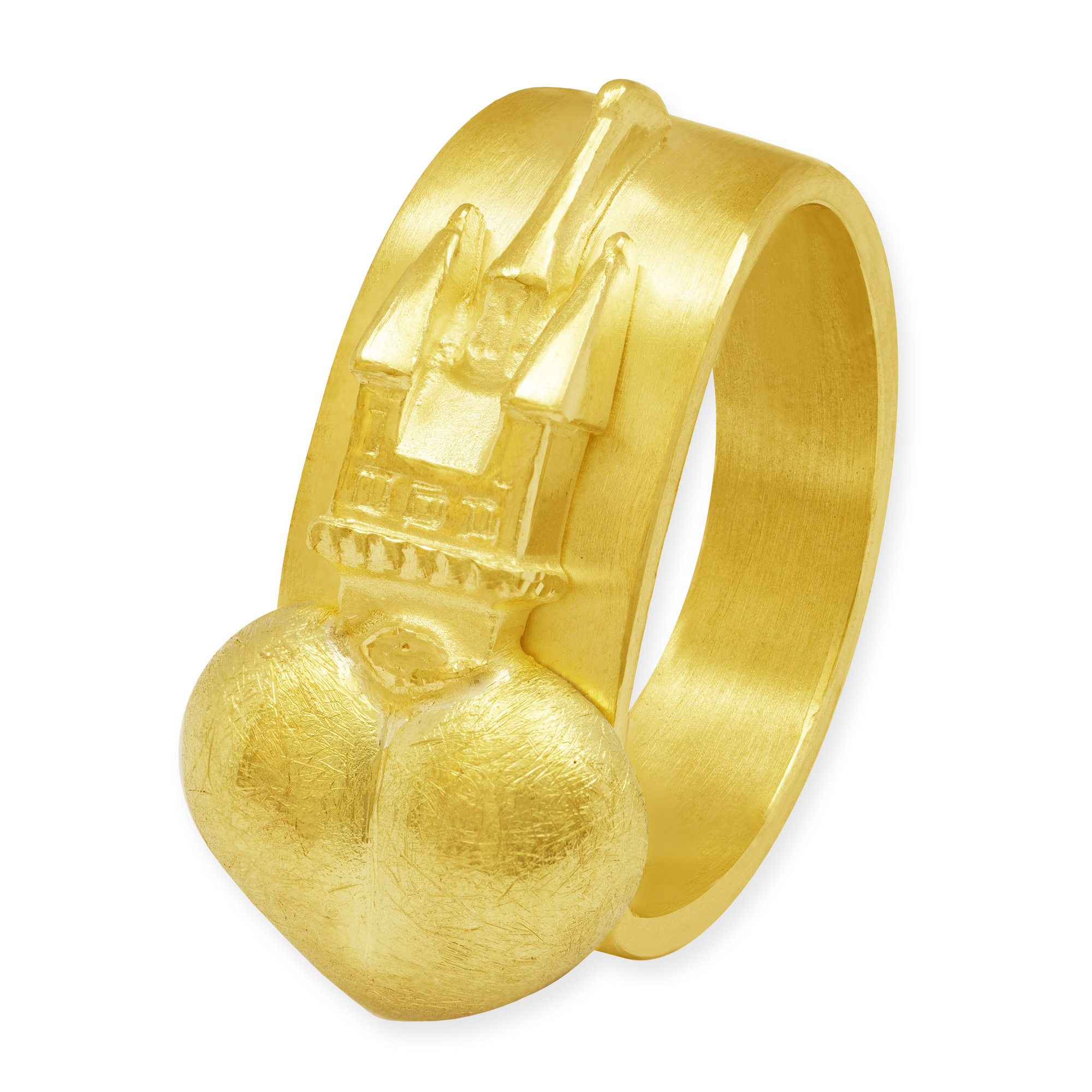 LESER Ring- Stadtturm Herz Gelbgold Straubing LESER Ring- Stadtturm Herz Gelbgold Straubing