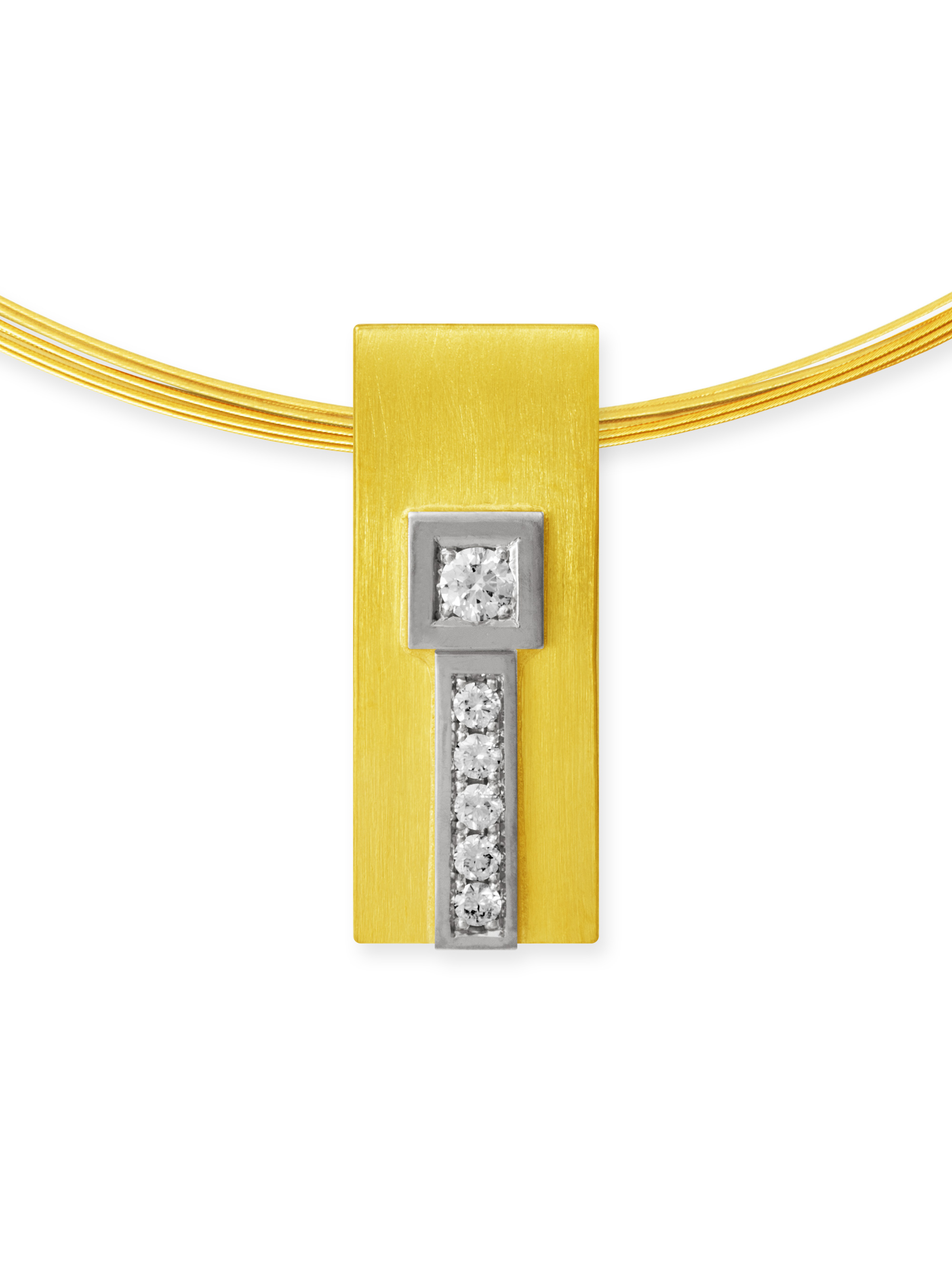 LESER Anhaenger-750 Gelbgold 750 Weissgold-109998 LESER Anhaenger-750 Gelbgold 750 Weissgold