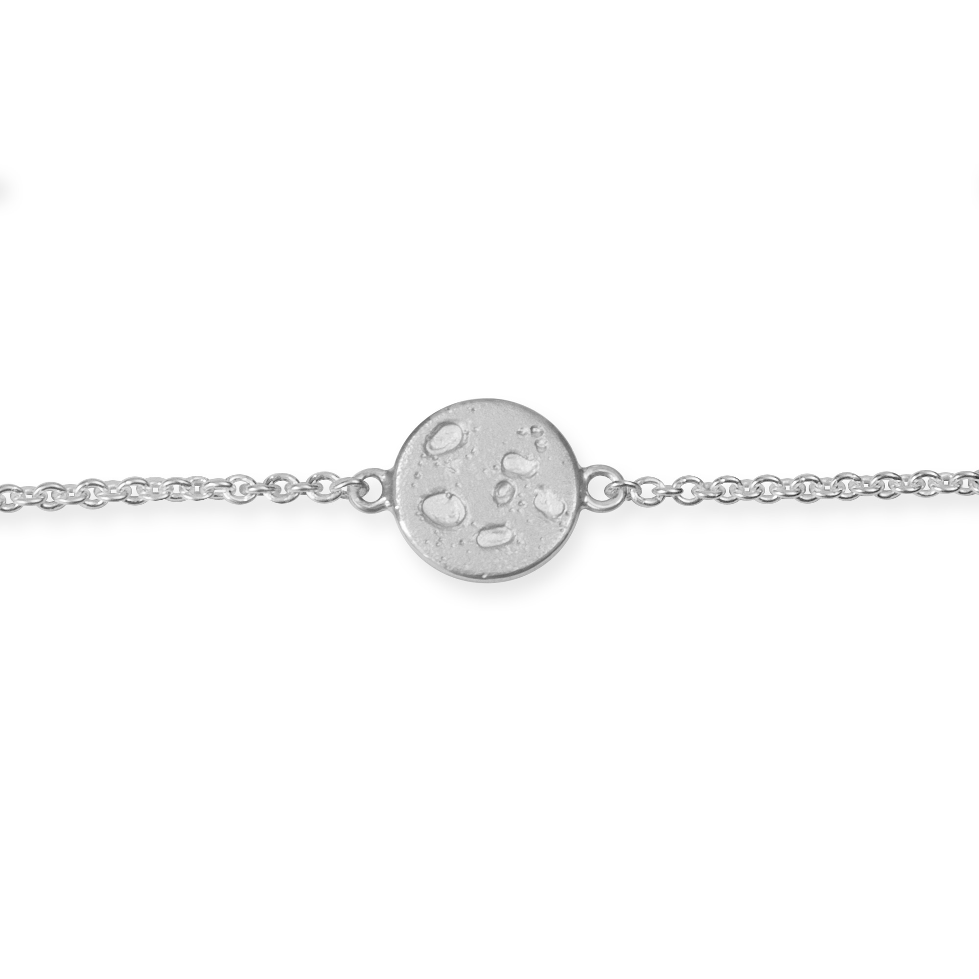 LESER Sonne Mond Strand-Mond-Armband-750 Weissgold