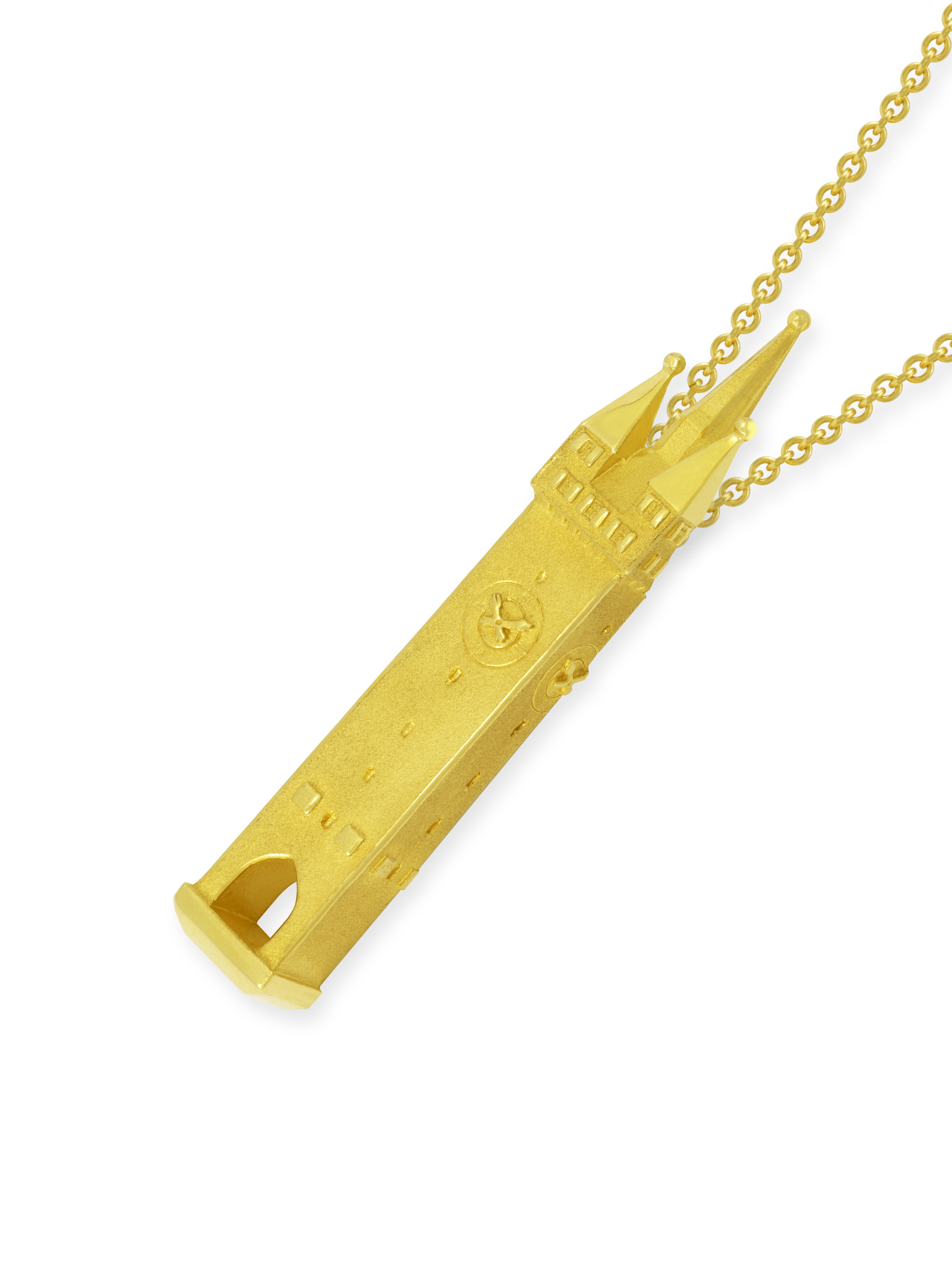 LESER Anhaenger- Stadtturm Gelbgold