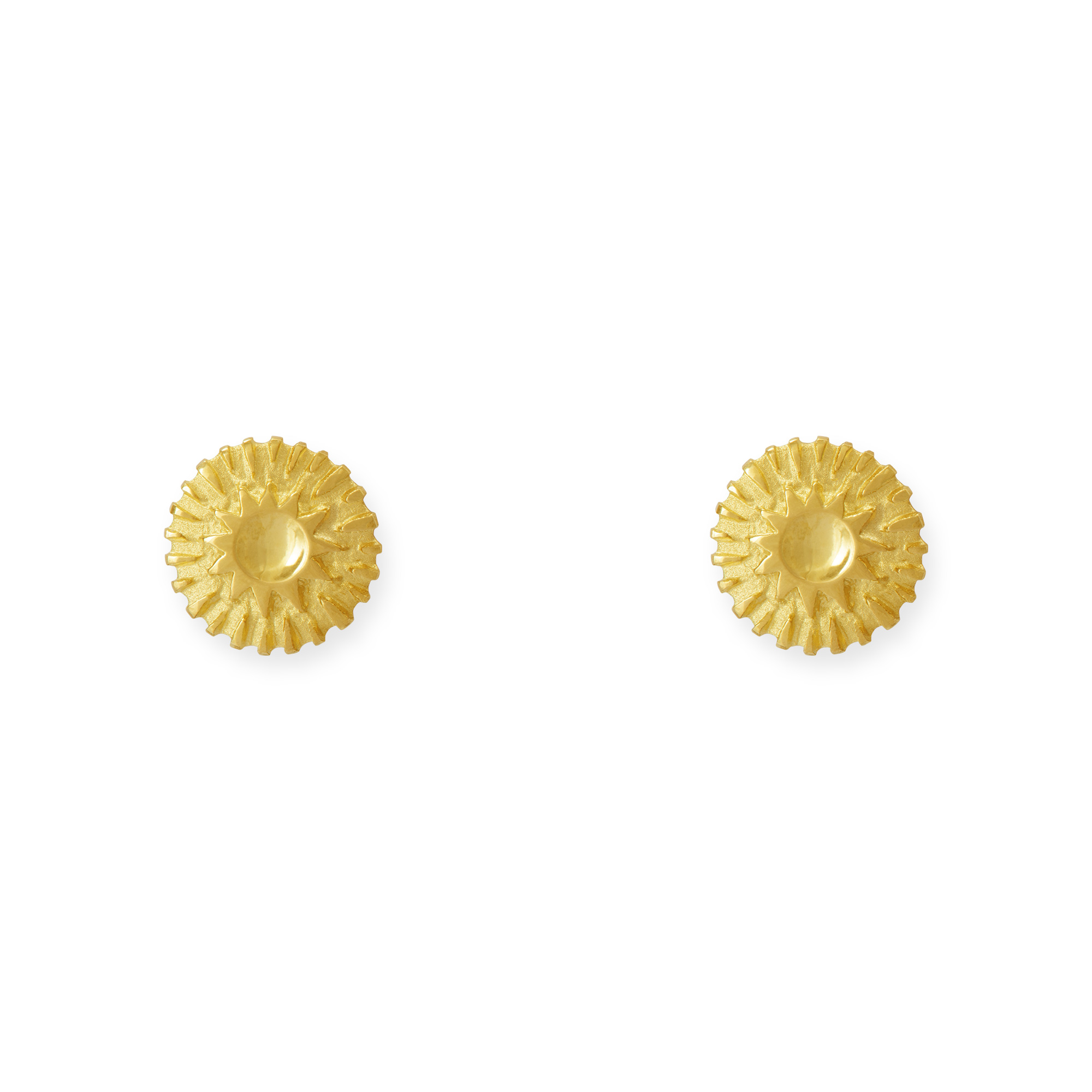 LESER Sonne Mond Strand-Sonne-Ohrstecker-750 Gelbgold LESER Sonne Mond Strand-Sonne-Ohrstecker-750 Gelbgold