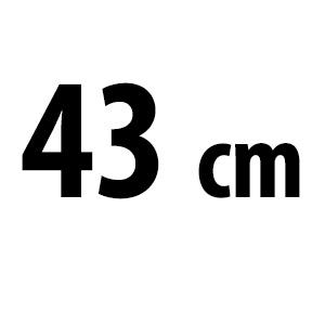 43 cm