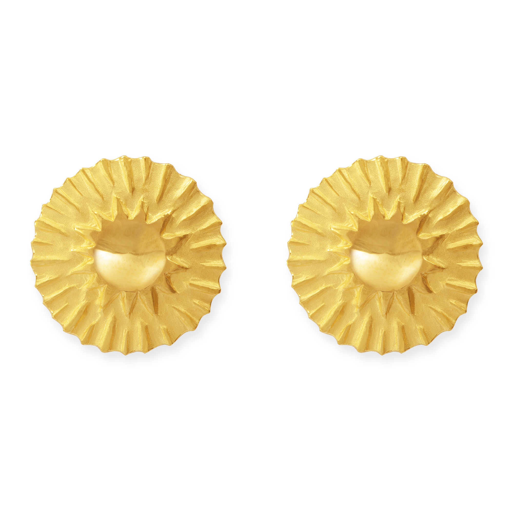 LESER Sonne Mond Strand-Sonne-Ohrstecker-750 Gelbgold LESER Sonne Mond Strand-Sonne-Ohrstecker-750 Gelbgold