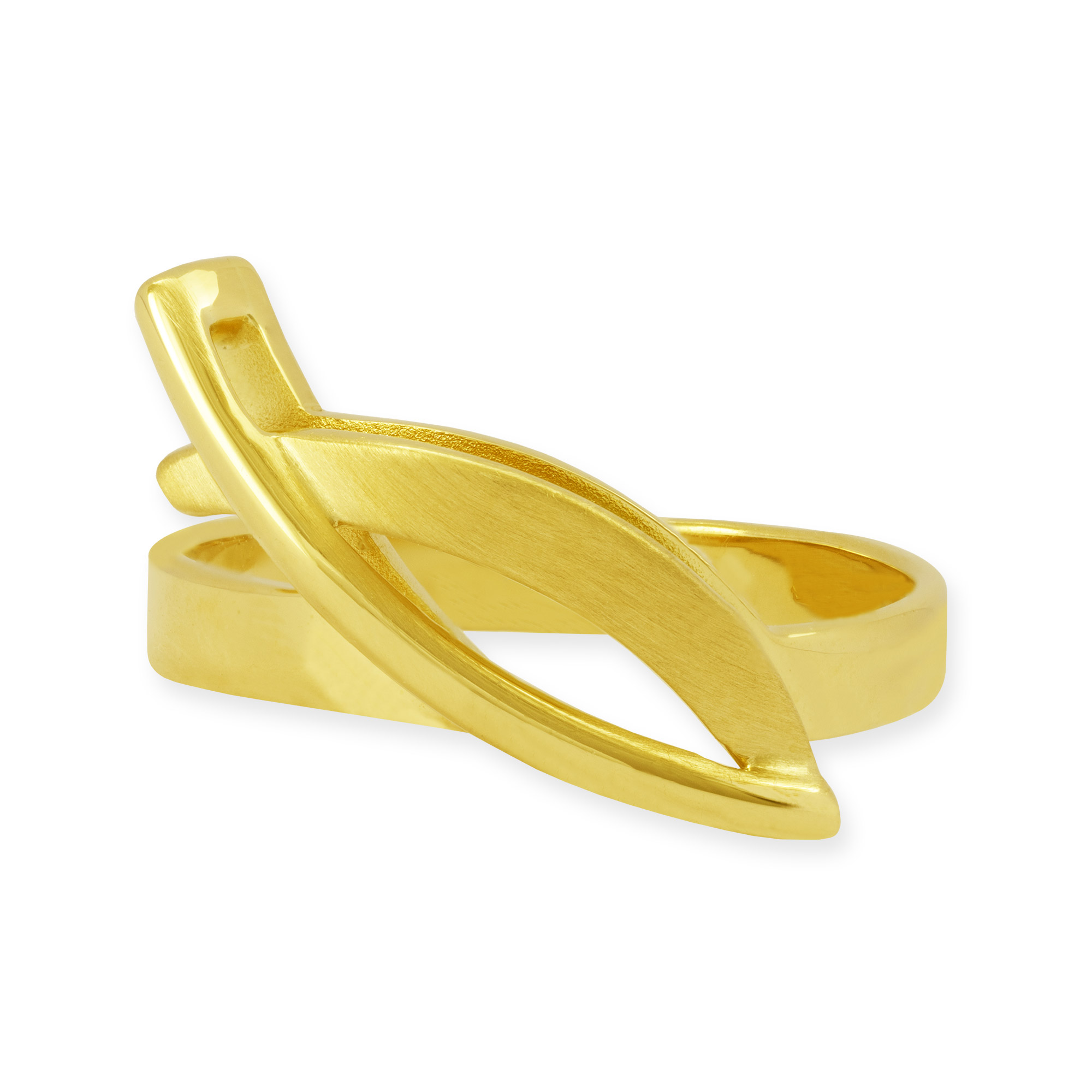Gelbgold Fisch-Ring - 122356