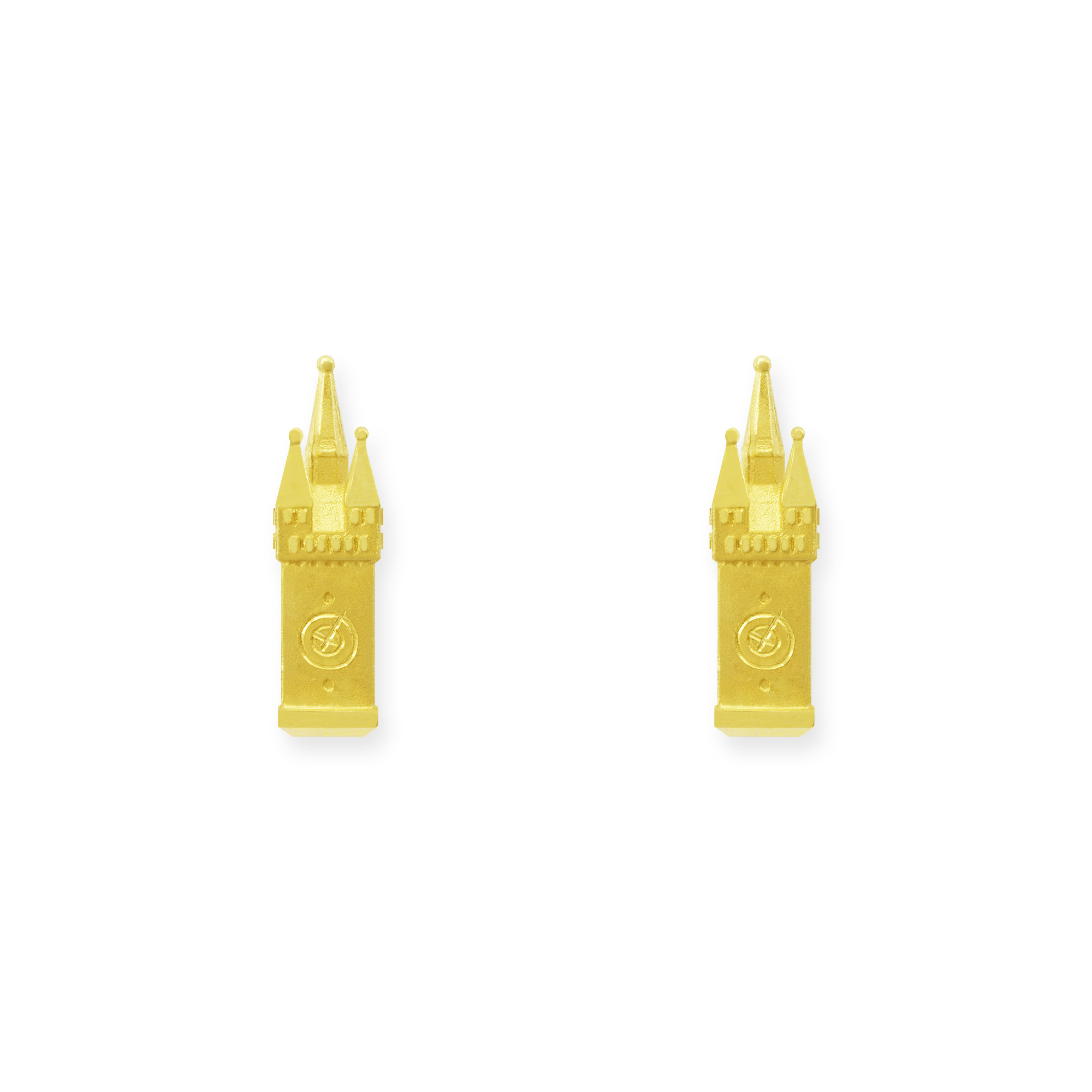 LESER Ohrstecker- Stadtturm Gelbgold