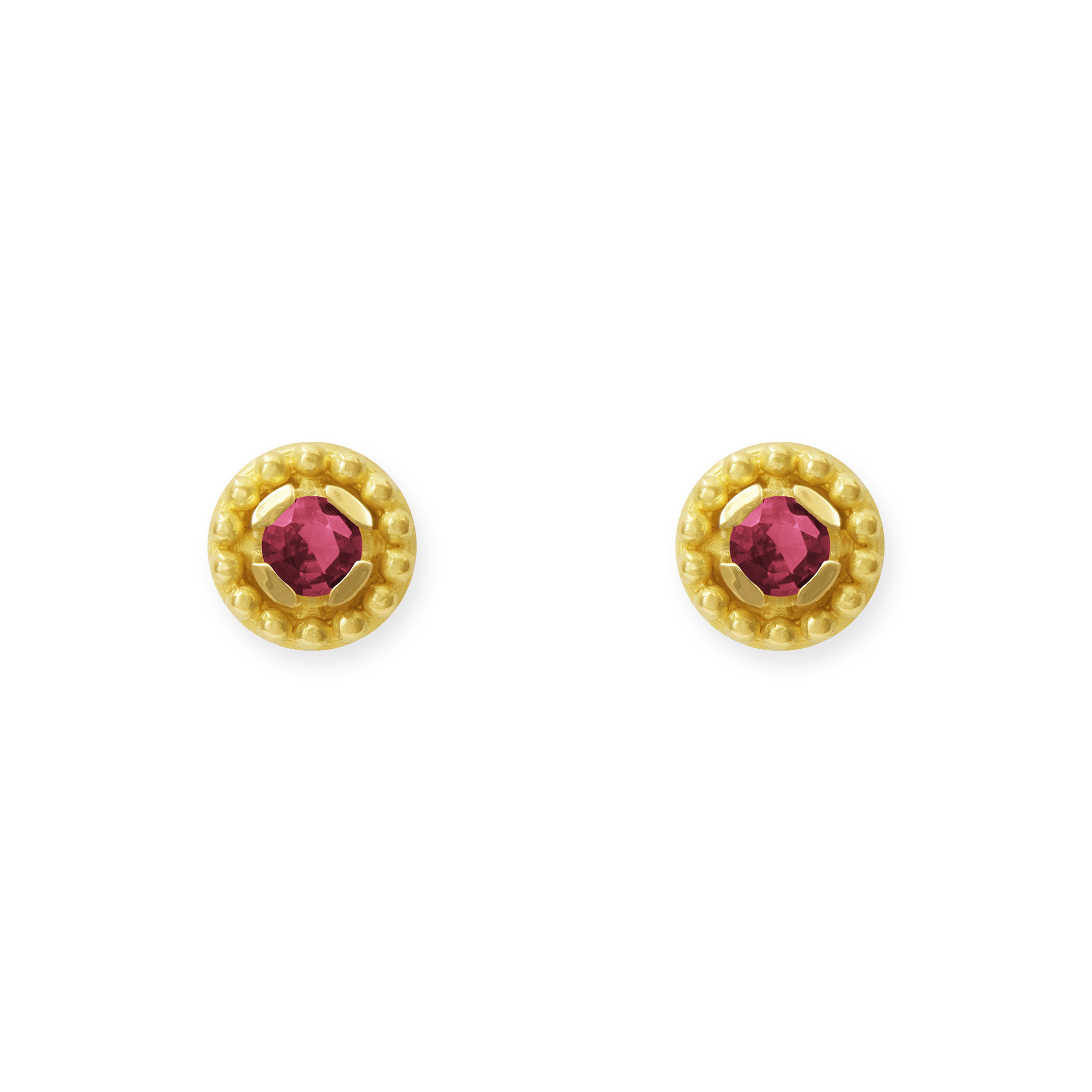 LESER Dirndlschmuck-Ohrstecker-750GG-Granat LESER Dirndlschmuck-Ohrstecker-750GG-Granat
