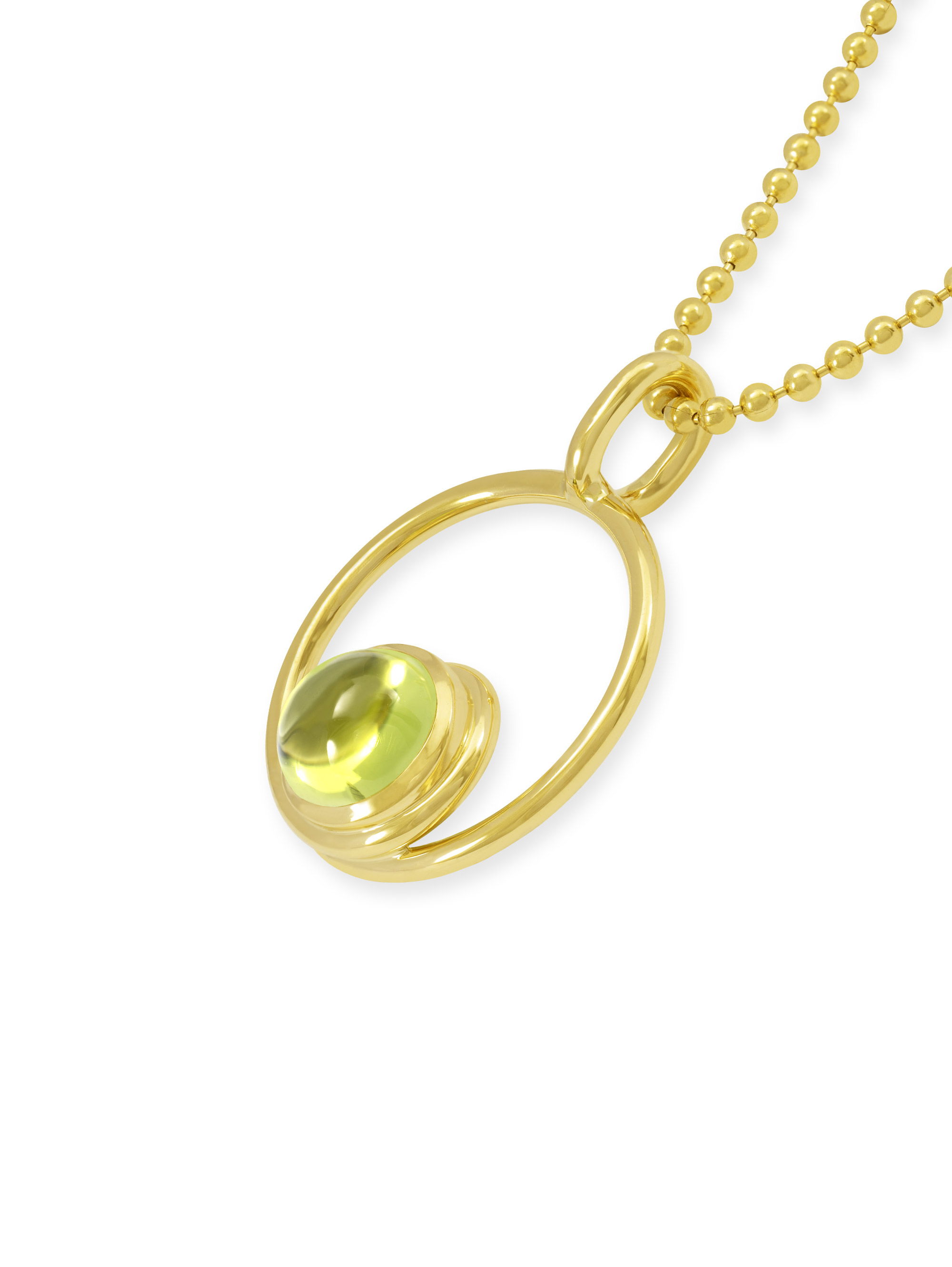 LESER Anhänger-Gelbgold- Peridot - 124038