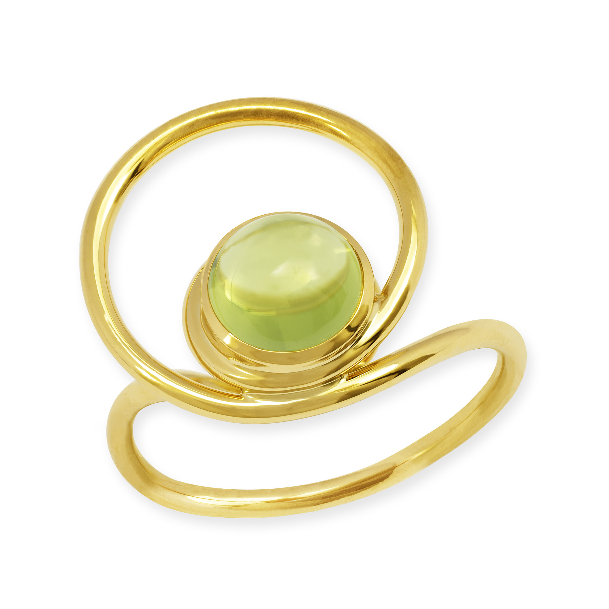 LESER Ring-Gelbgold- Peridot - 124039