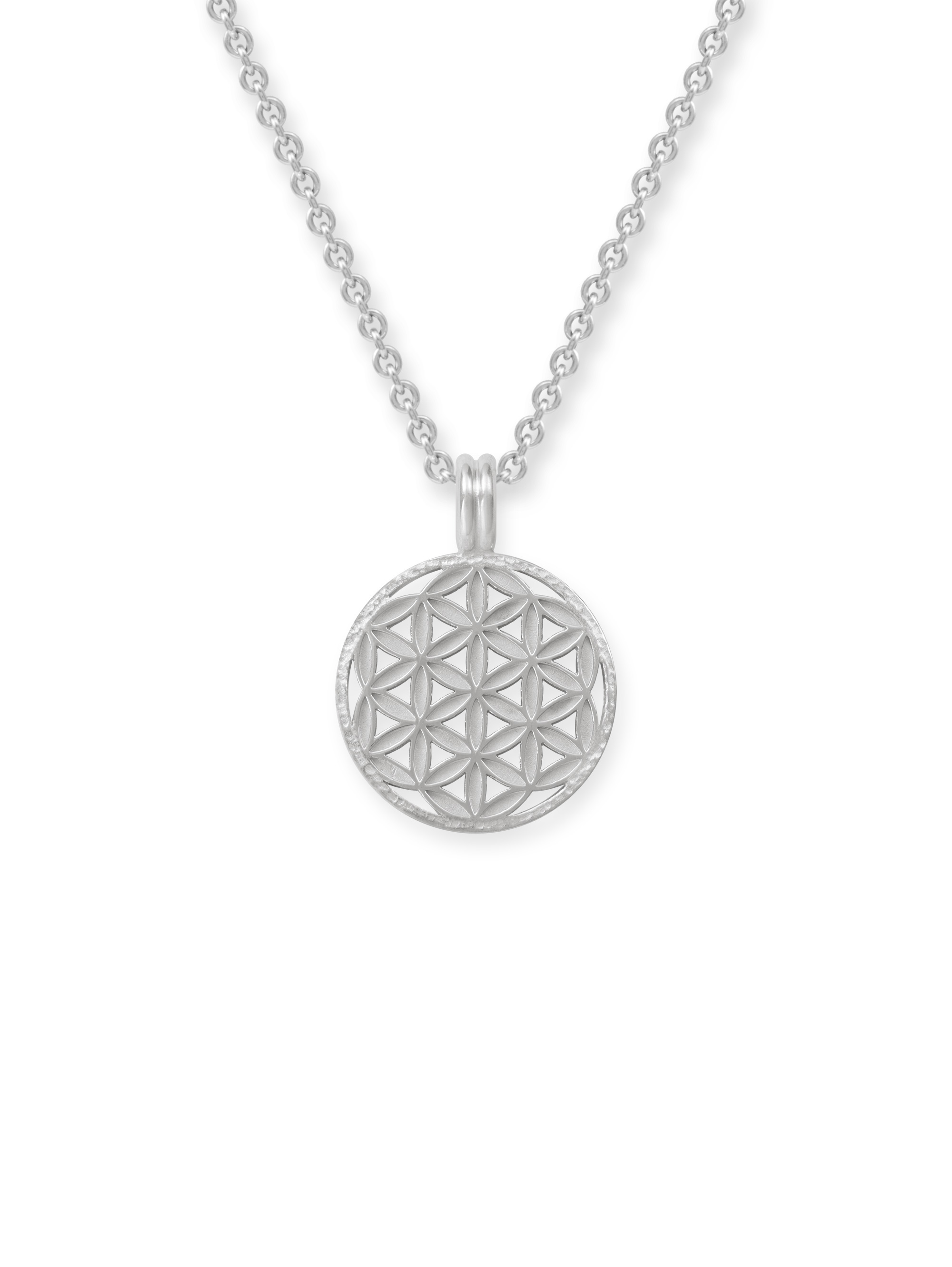 LESER Anhaenger- Blume des Lebens 750 Weissgold LESER Anhaenger- Blume des Lebens 750 Weissgold